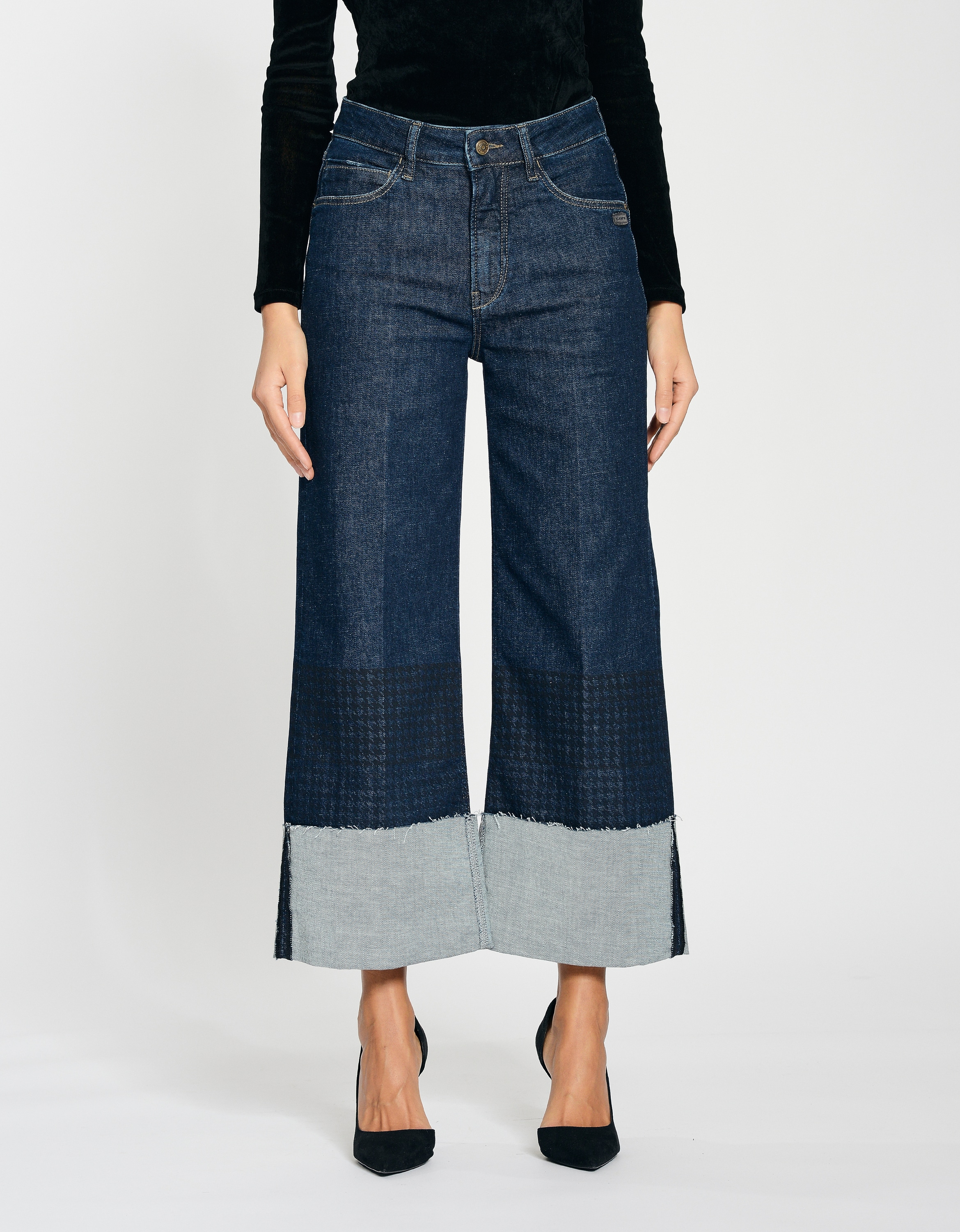 GANG Weite Jeans "GANG Jeans Wide Fit 94JETTE CULOTTE" günstig online kaufen