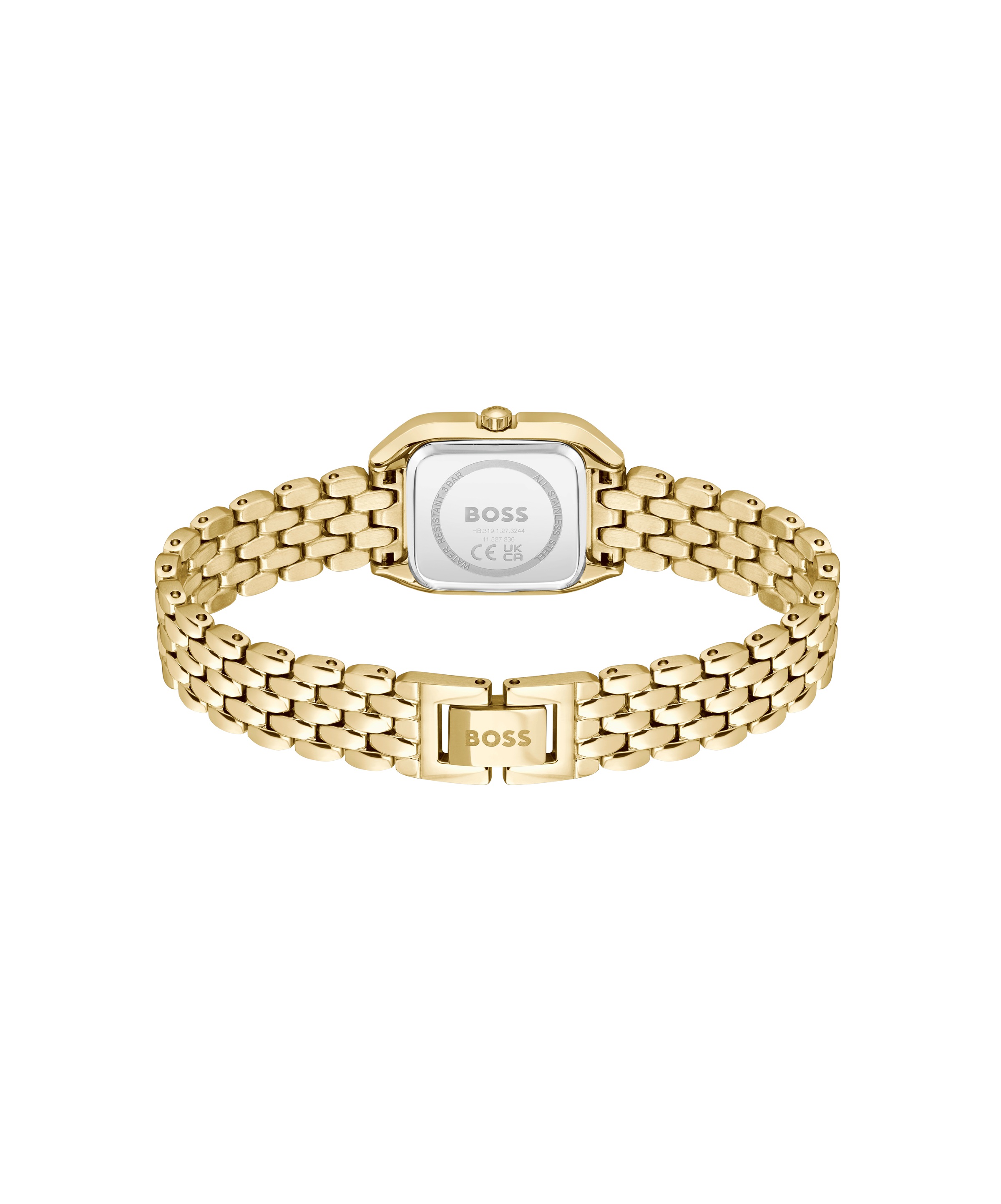 BOSS Quarzuhr »MAE PETITE«, Armbanduhr, Damenuhr, Edelstahlarmband, analog