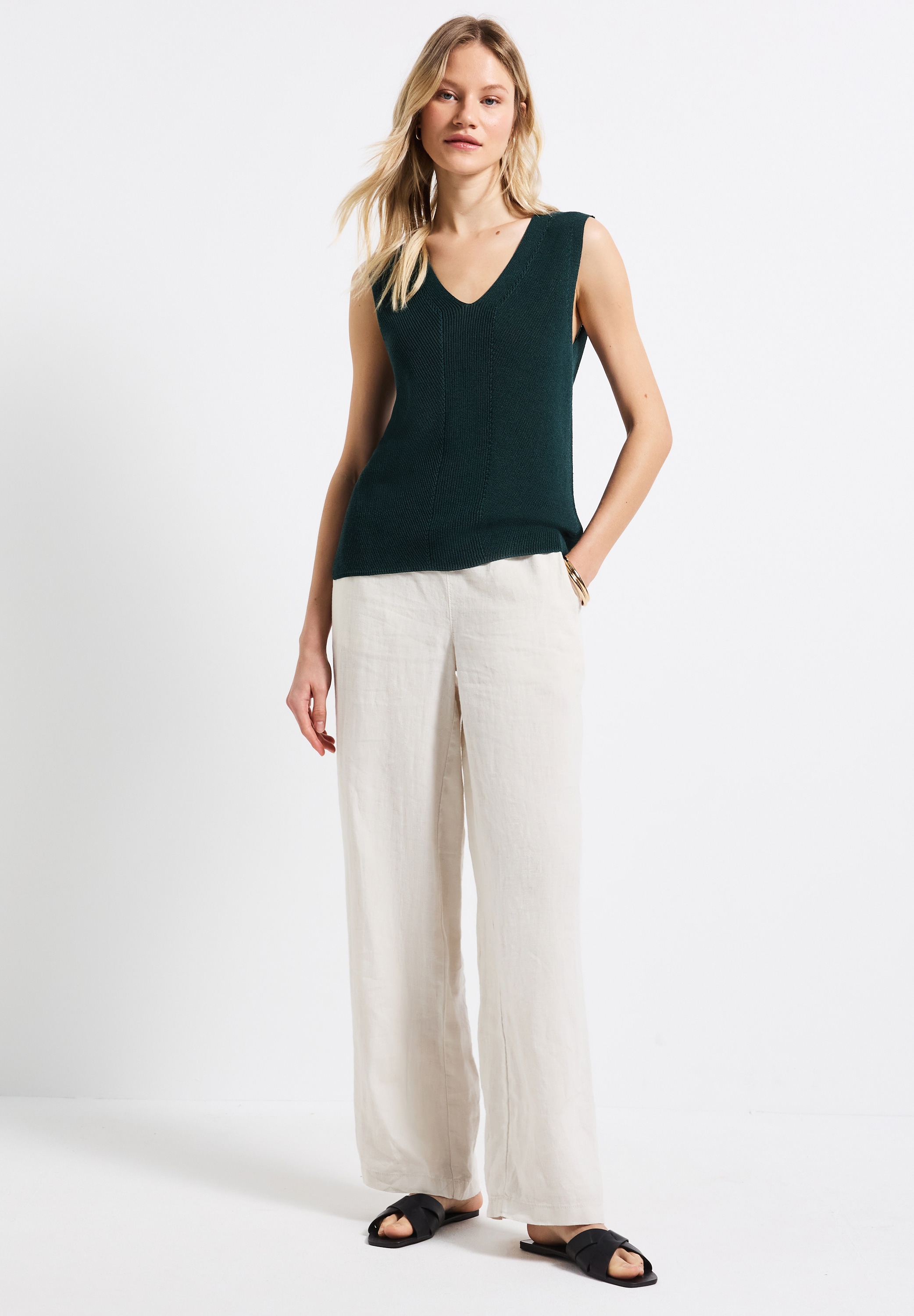 Thumbnail - STREET ONE V-Ausschnitt-Pullover mit V-Ausschnitt