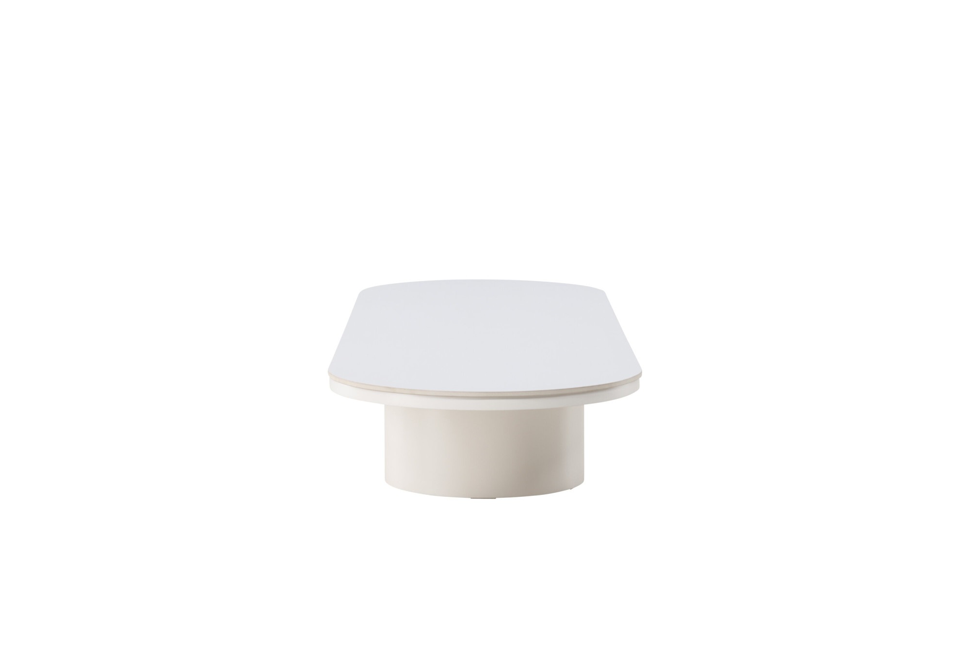 Venture Home Couchtisch »Narvik, ovaler Couchtisch 190 × 60 cm mit Sinterstein-Tischplatte« Sofatisch, MDF, 3D-Papier, sehr niedrig, rundliche Form, geräumig