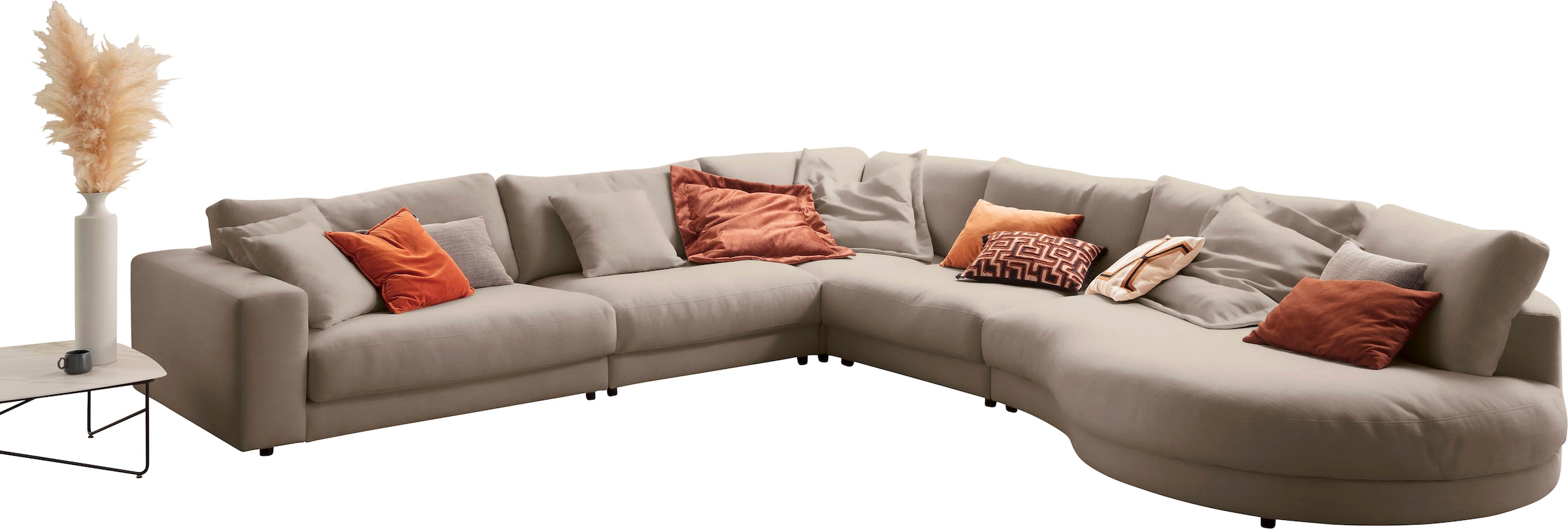 3C Candy Ecksofa »Enisa II L-Form«, incl. 3 Flatterkissen, wahlweise mit Flecken-Schutz-Bezug Easy care