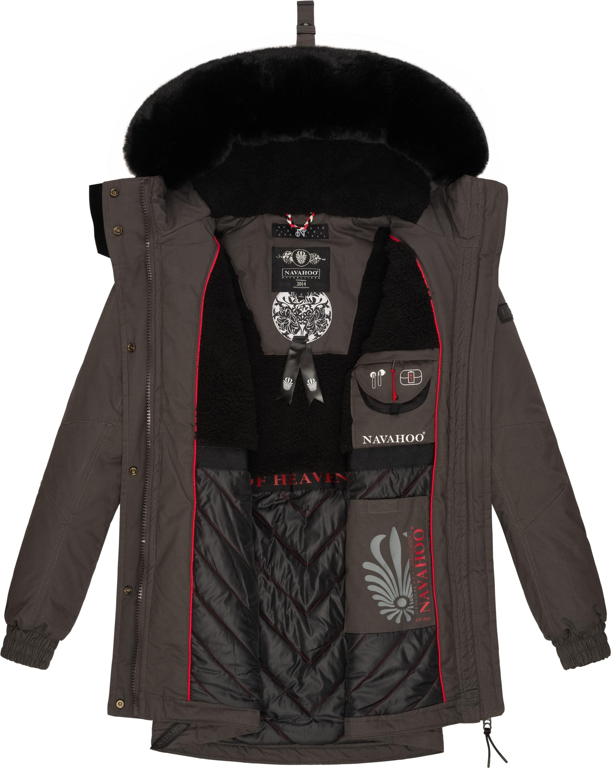 Marikoo Wintermantel »Olessaa«, Sportlicher Baumwoll-Parka für den Winter