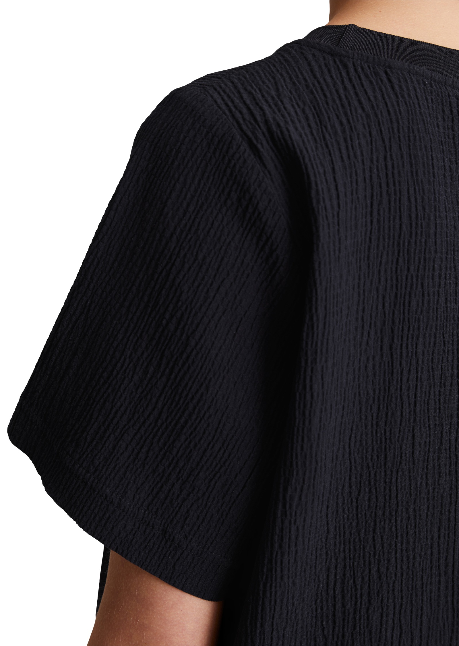 Thumbnail - Marc OPolo DENIM Midikleid Crinkle-Optik, nicht gefüttert, im T-Shirt-Stil