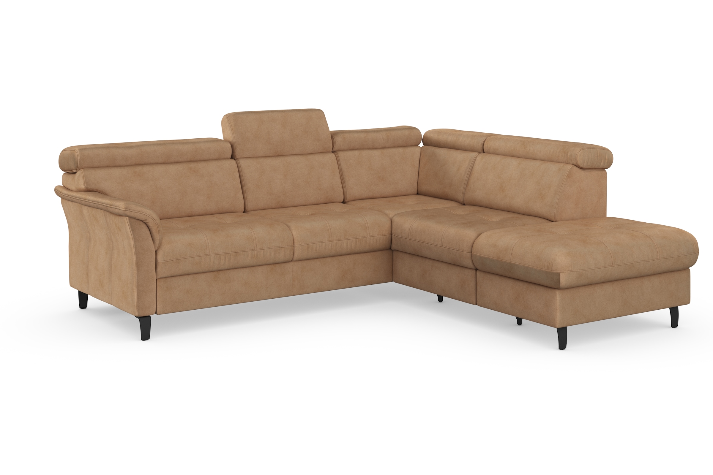 sit&more Ecksofa »Marano L-Form«, inklusive Kopfteilverstellung, wahlweise mit Bettfunktion, Bettkasten