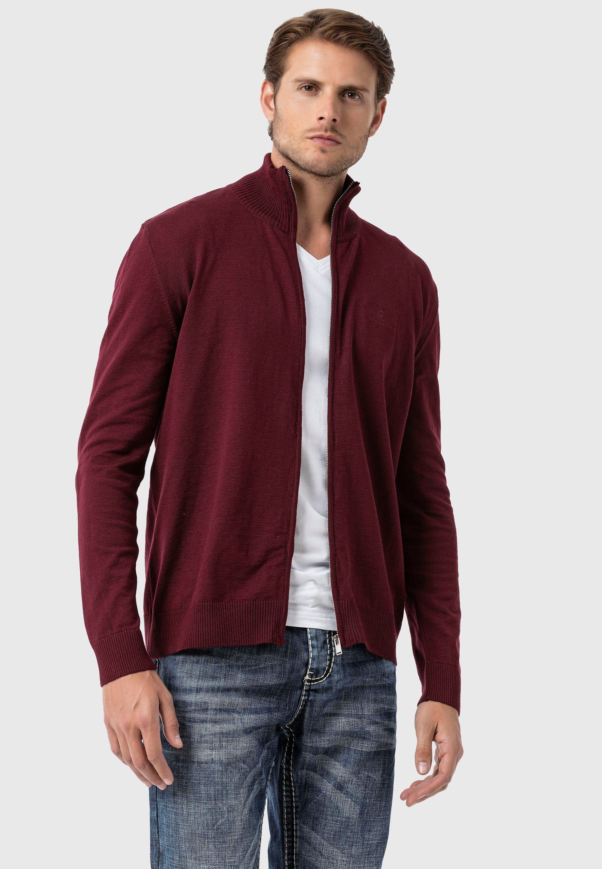 Cipo & Baxx Cardigan »Pullover«, im sportlichen Look