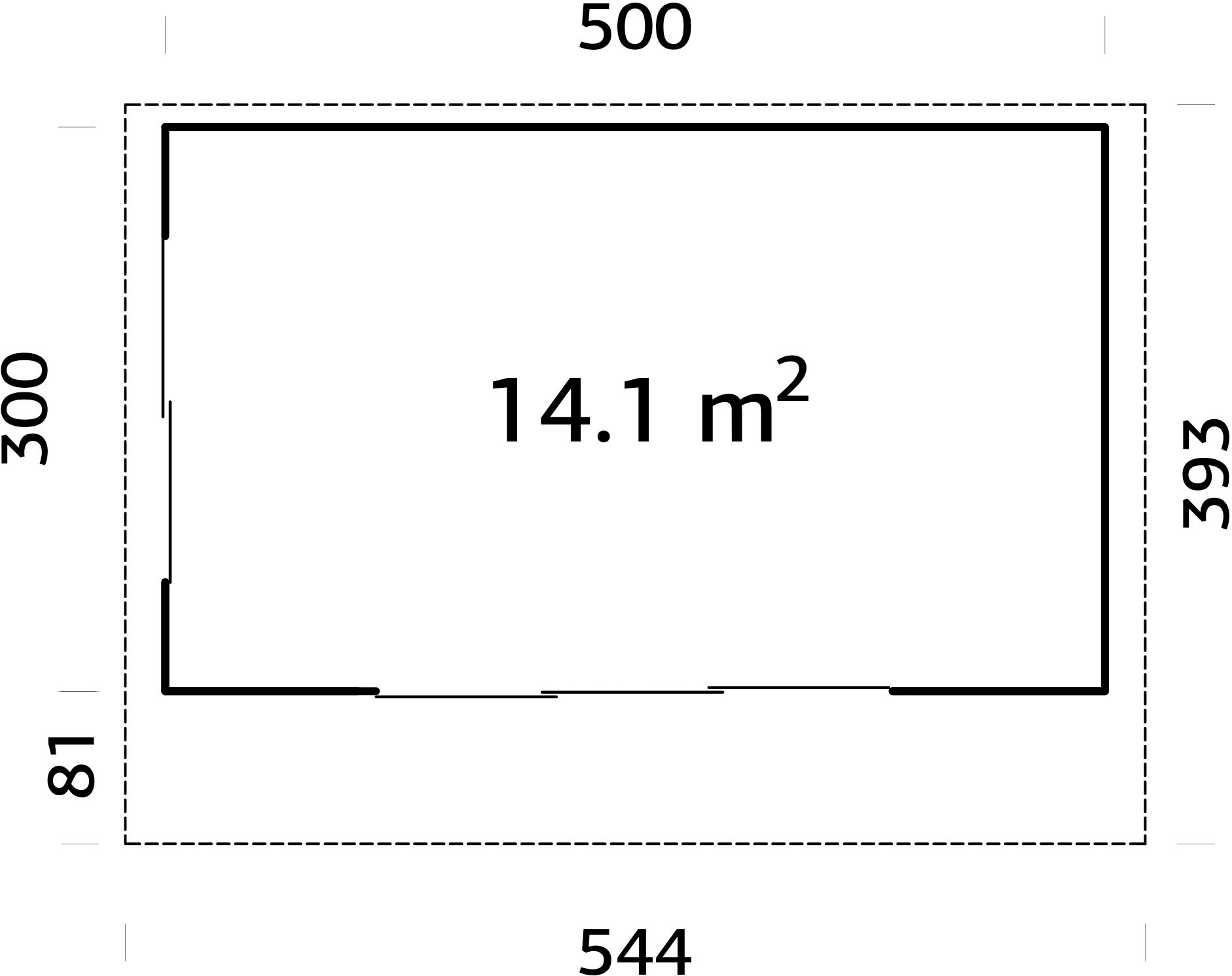 Palmako Gartenhaus »Grace Slide Plus« verschiedene Farben