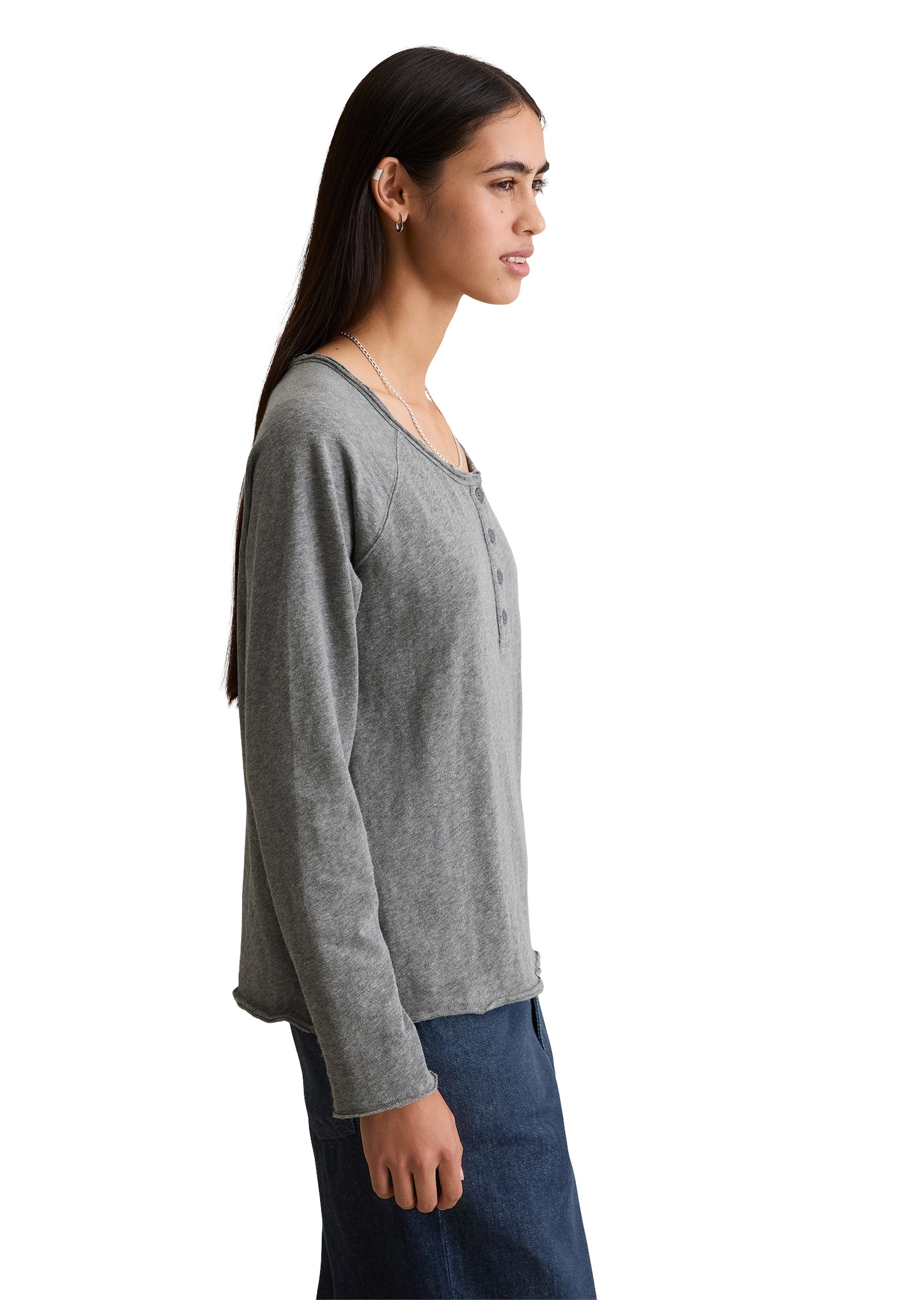 Marc O'Polo DENIM Langarmshirt »aus weichem Slub Heavy Jersey«