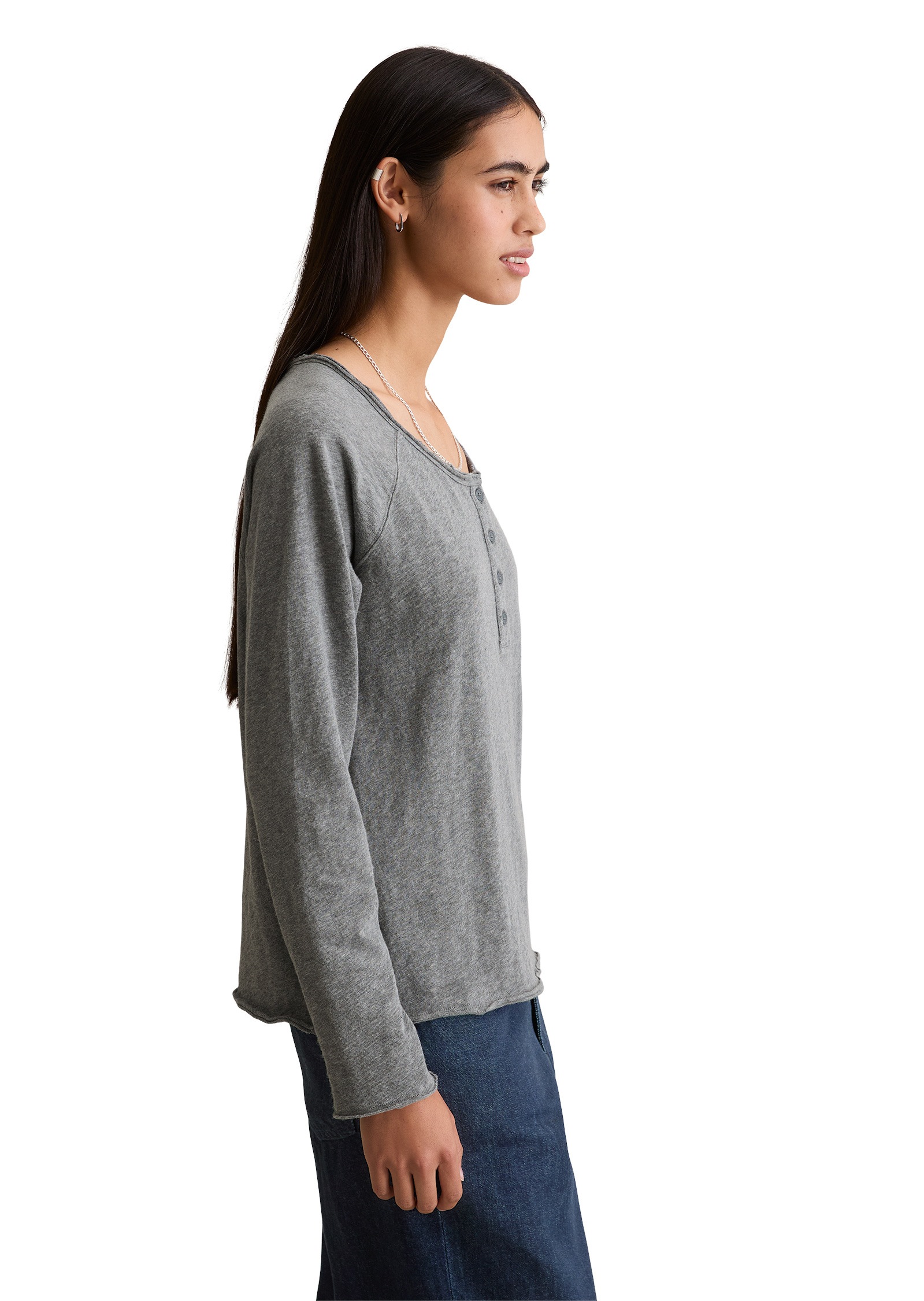 Marc OPolo DENIM Langarmshirt "aus weichem Slub Heavy Jersey" günstig online kaufen