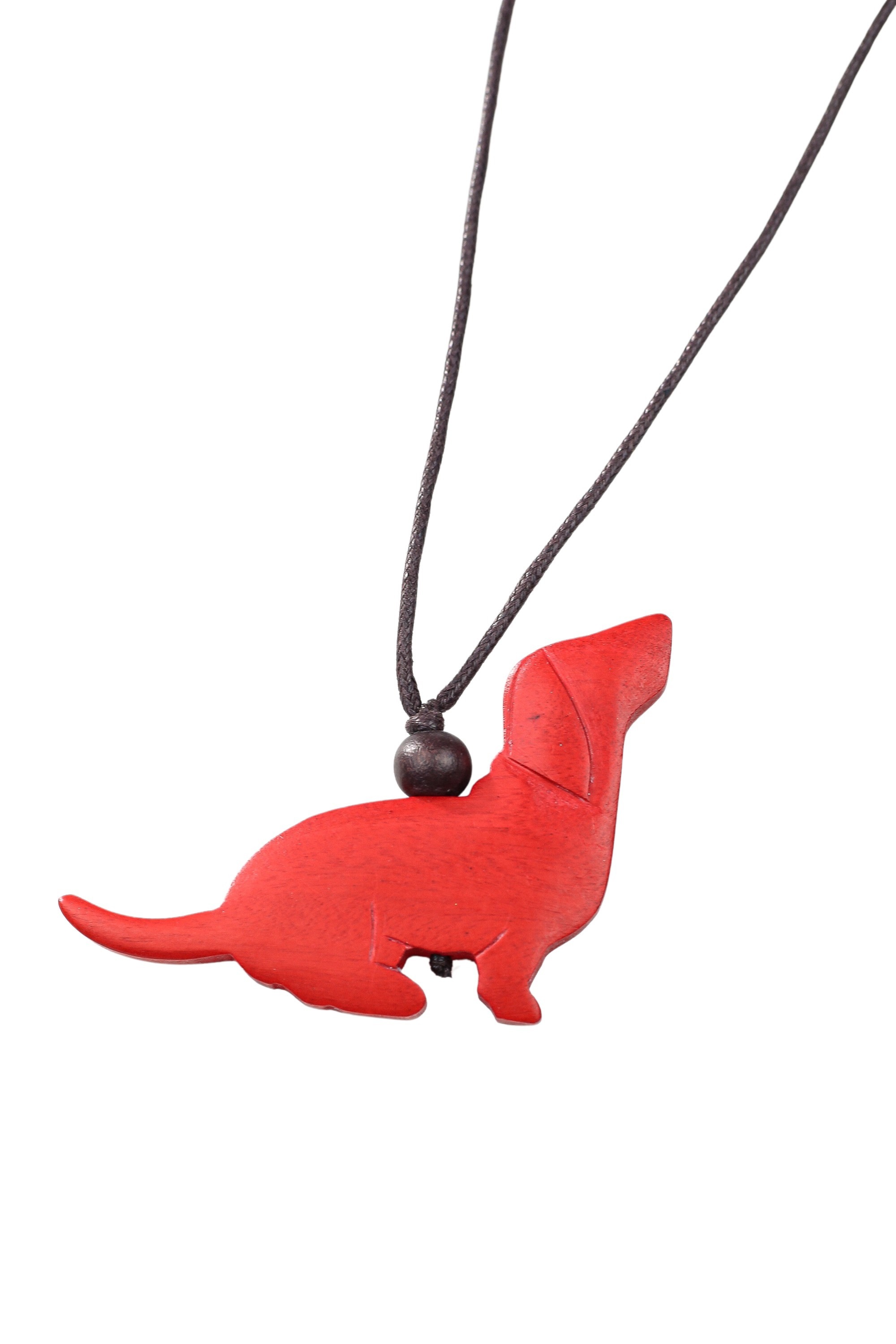 Thumbnail - COLLEZIONE ALESSANDRO Lange Kette "Butuan" aus echtem Holz