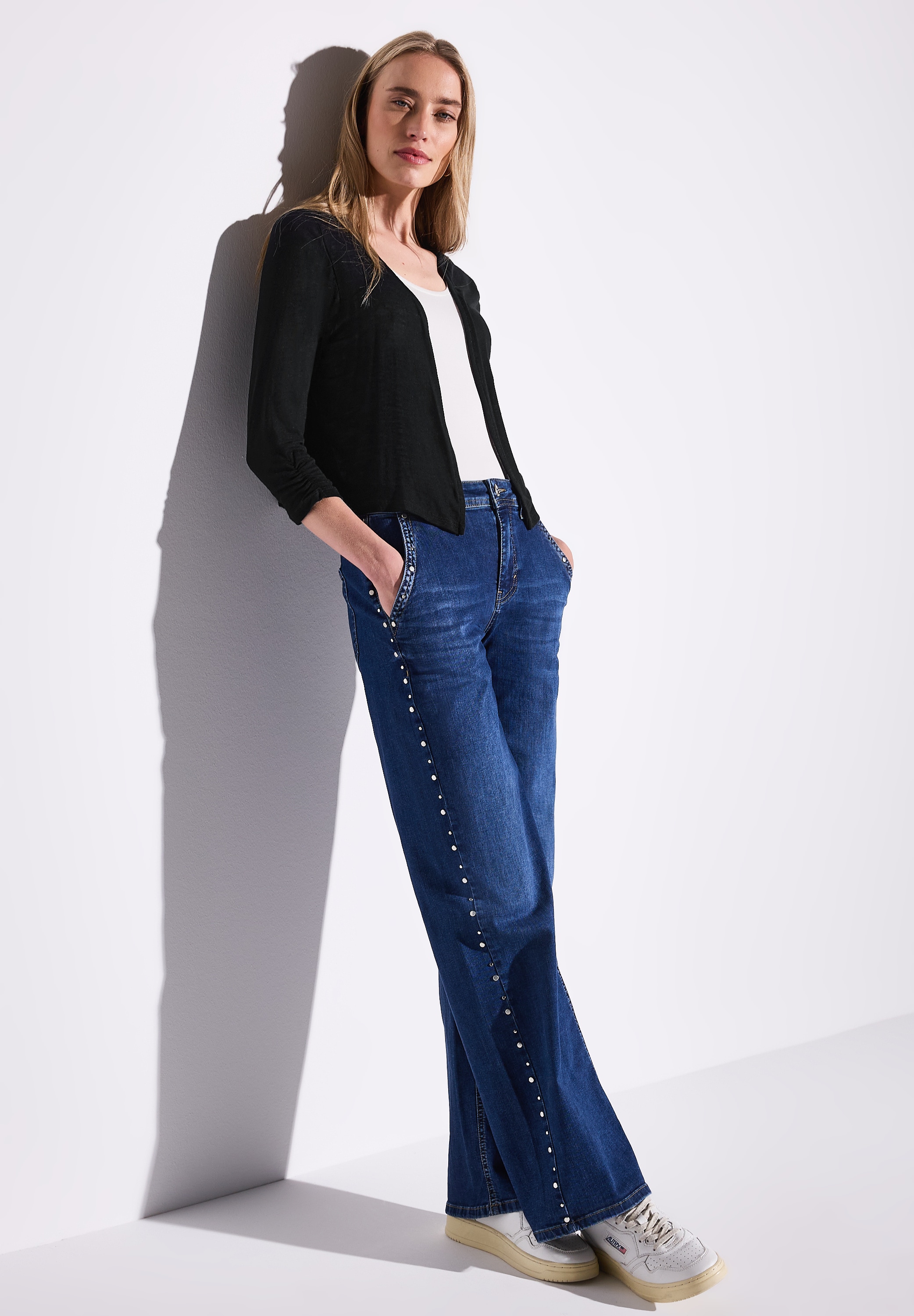 STREET ONE Shirtjacke »Style Suse«, mit 3/4-Ärmel