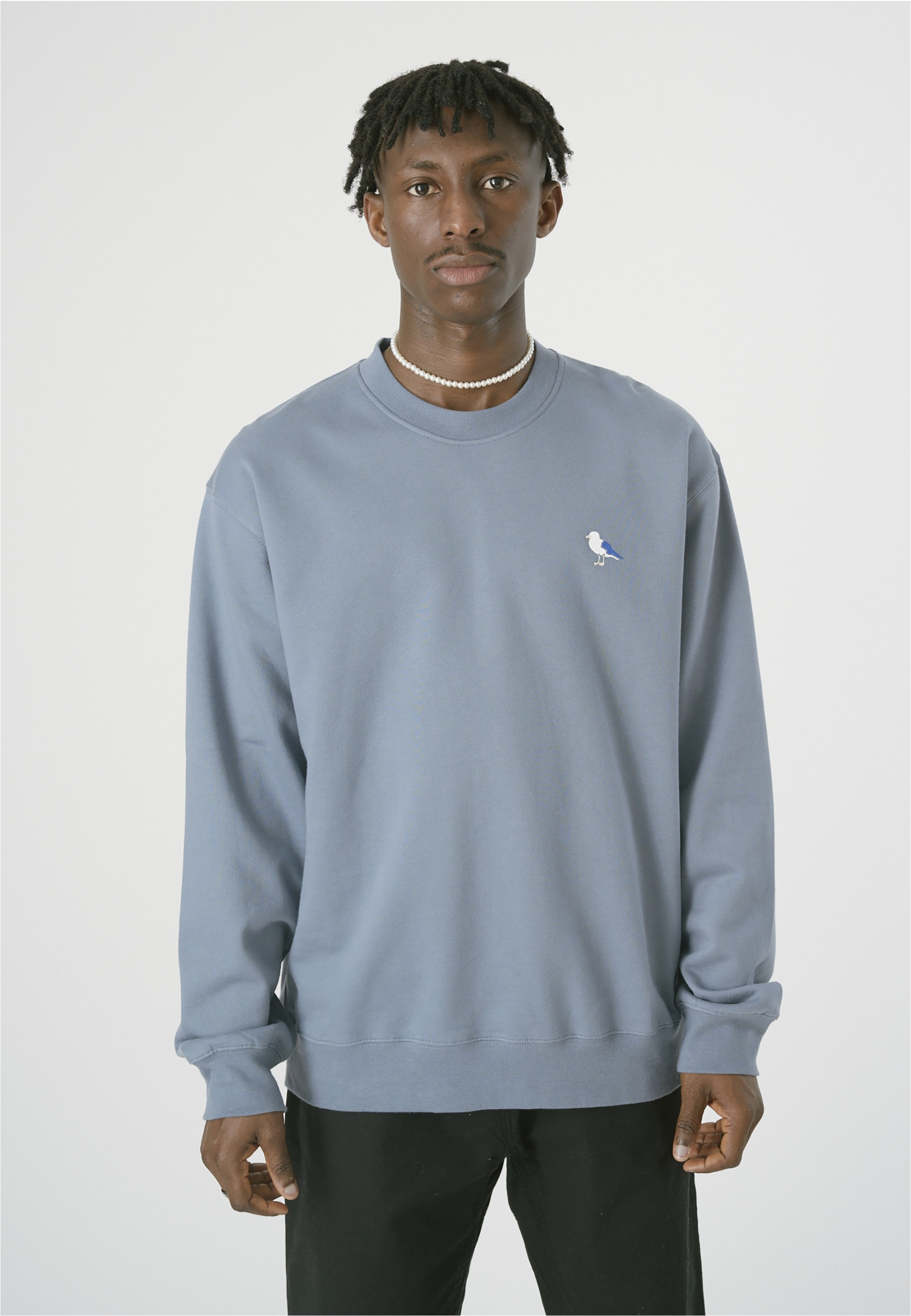 Cleptomanicx Sweatshirt »Embro Gull«, mit kleiner Möwen-Stickerei
