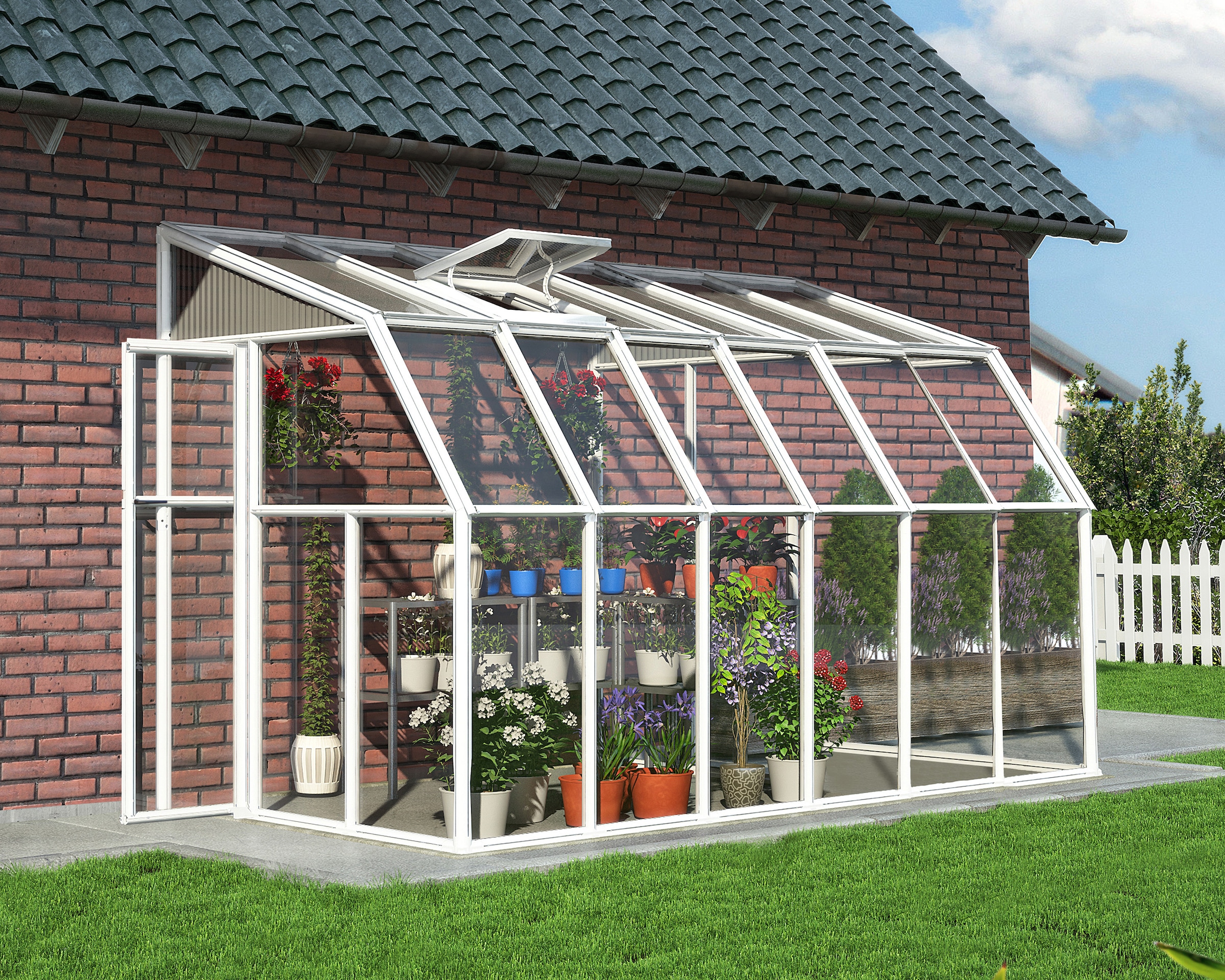 Palram - Canopia Gewächshaus »Sun Room«, lebenslang widerstandsfähige Wandpaneele