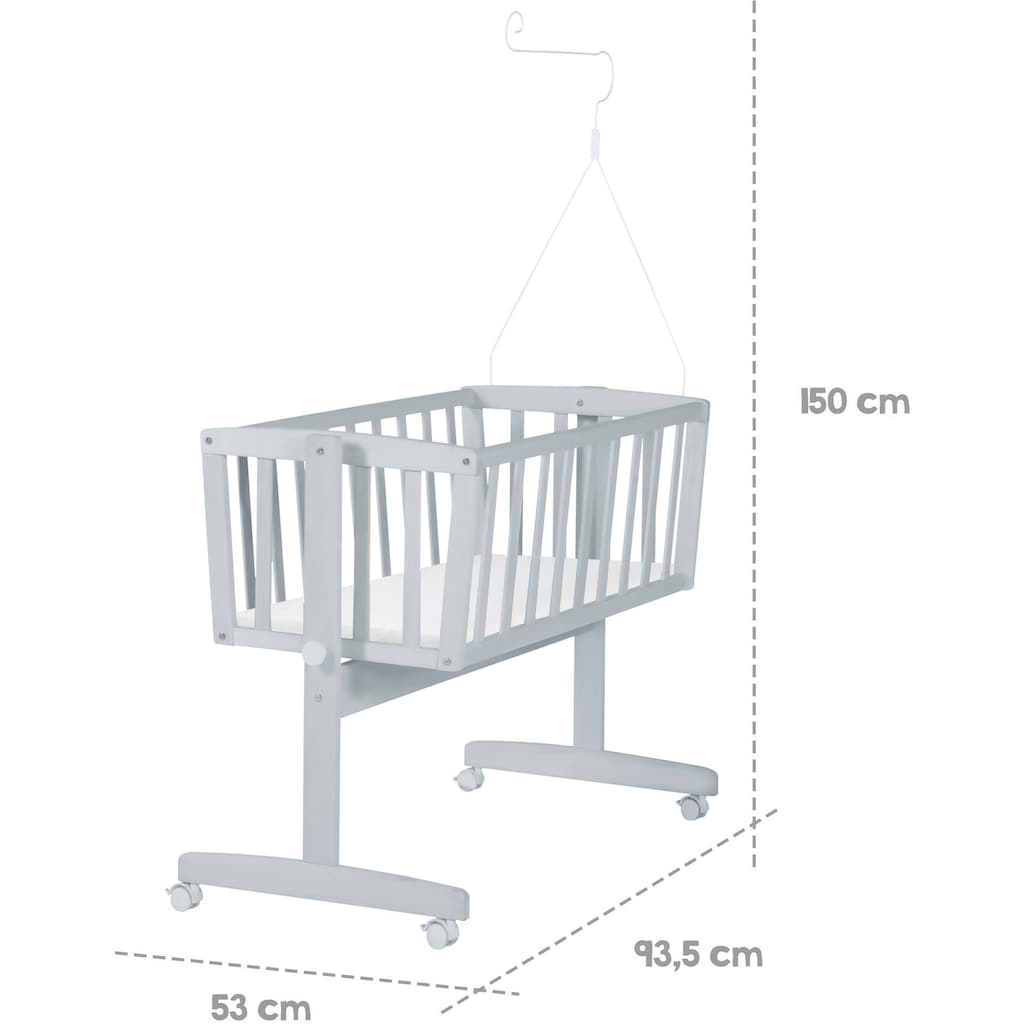 roba® Stubenbett »Komplettwiegenset Sternenzauber«, (7 tlg.)