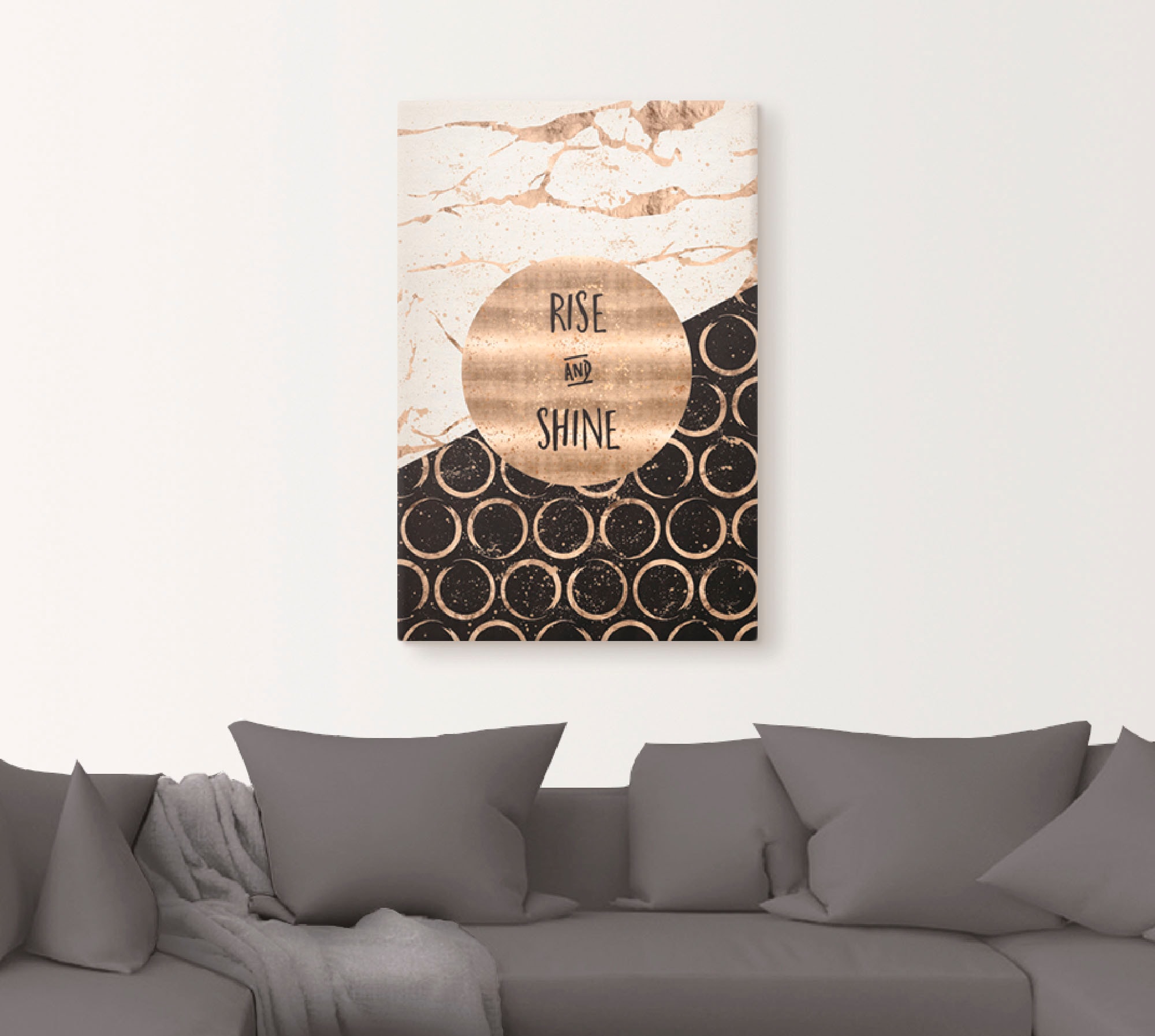 Artland Wandbild »Aufsteigen und scheinen«, Sprüche & Texte, (1 St.), als Leinwandbild, Poster, Wandaufkleber in verschied. Größen