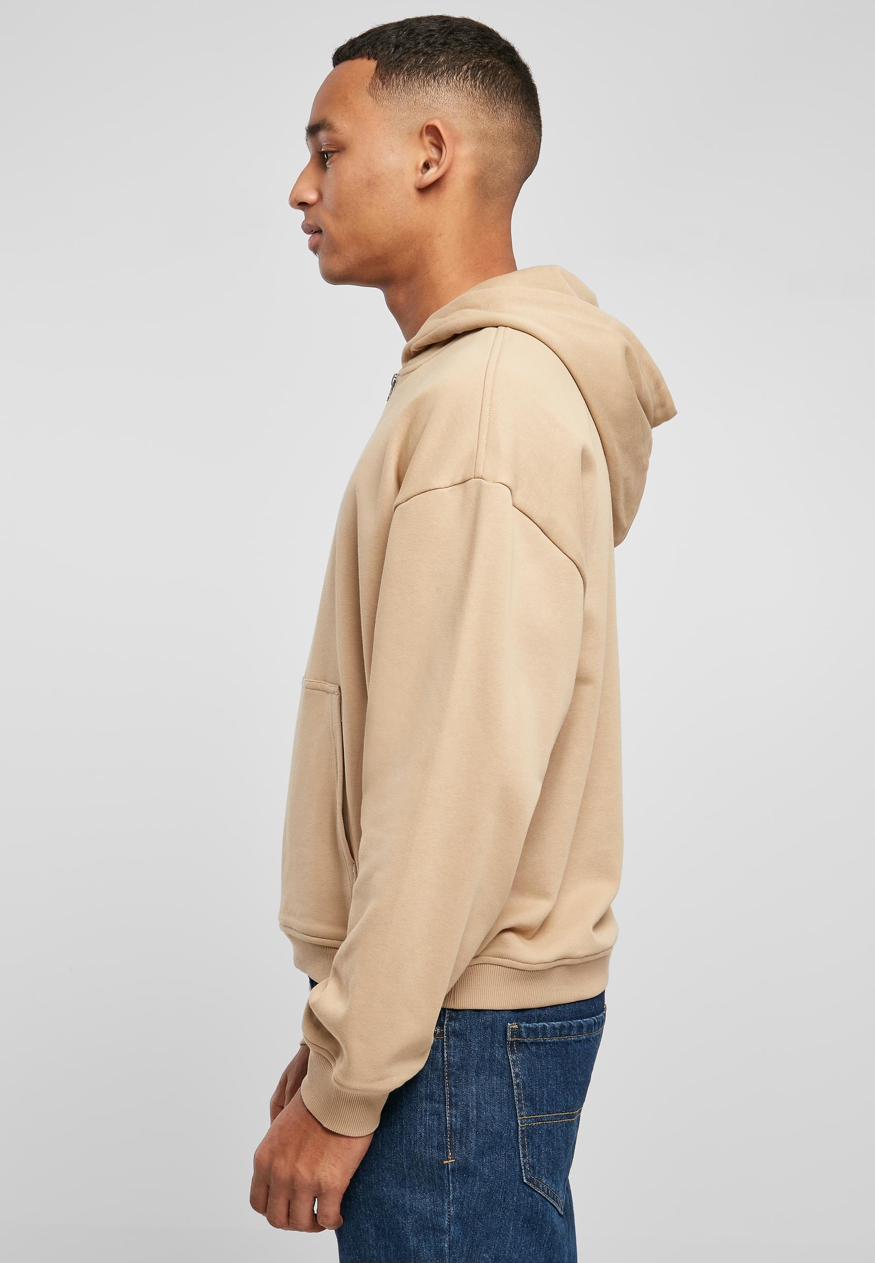 URBAN CLASSICS Sweatjacke »Urban Classics Herren Boxy Zip Hoody«