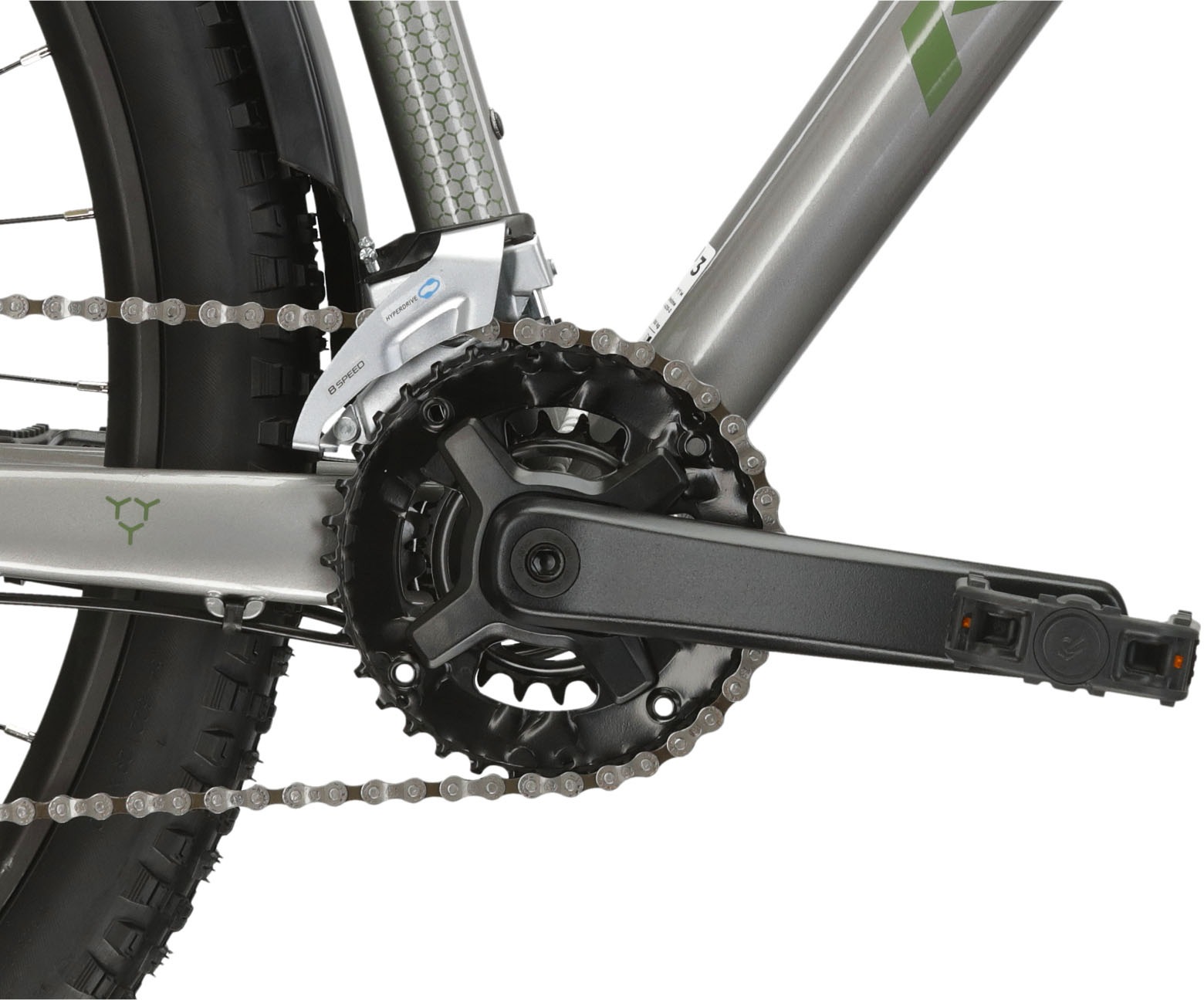 Kross Mountainbike »KROSS MTB Hardtail Hexagon 4.0 27,5" silber«, 16 Gang, Shimano, ACERA M3020 Schaltwerk, Kettenschaltung