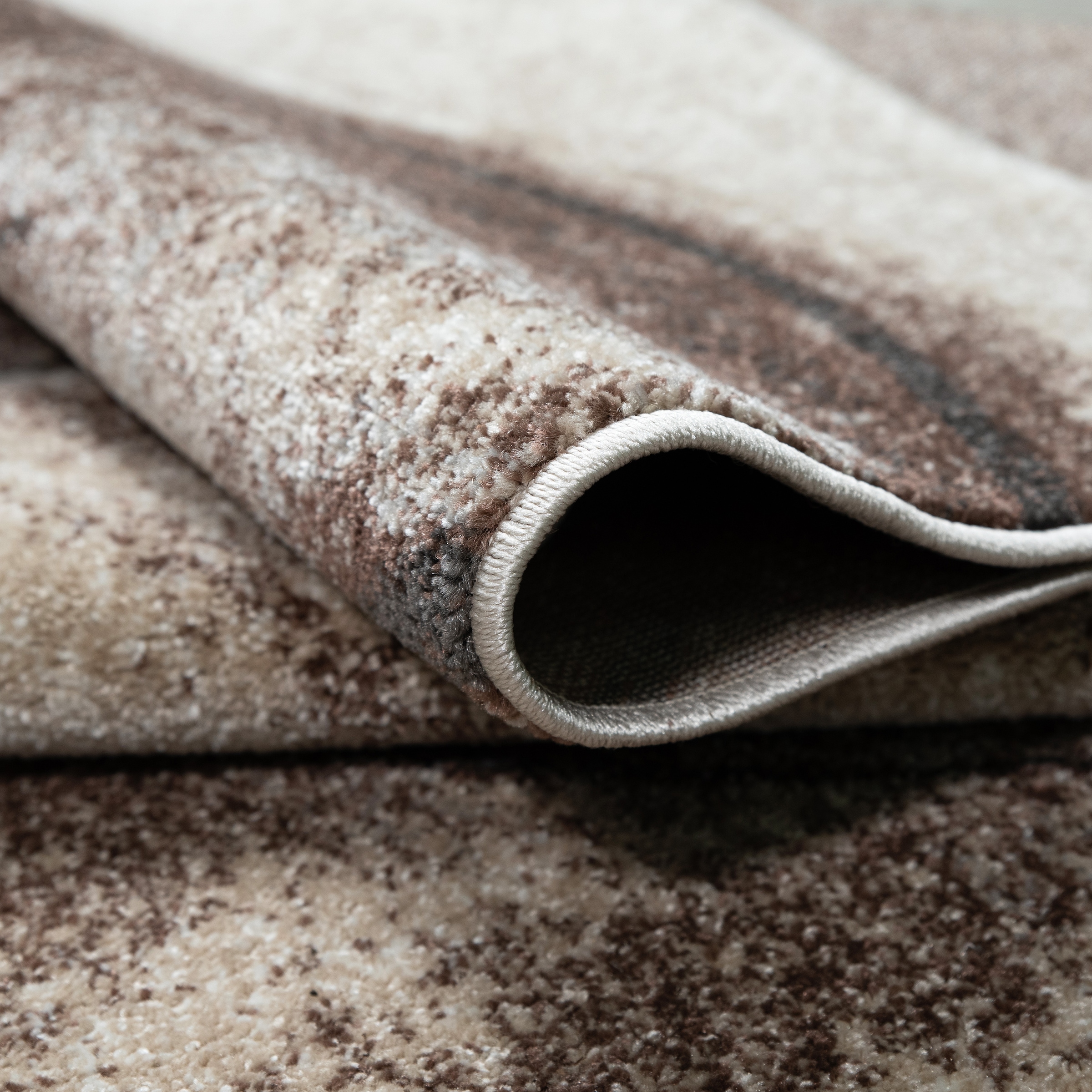 my home Teppich »Tritom«, rechteckig, 9 mm Höhe, mit besonders weichem Flor, Kurzflor, modernes Wellen Muster