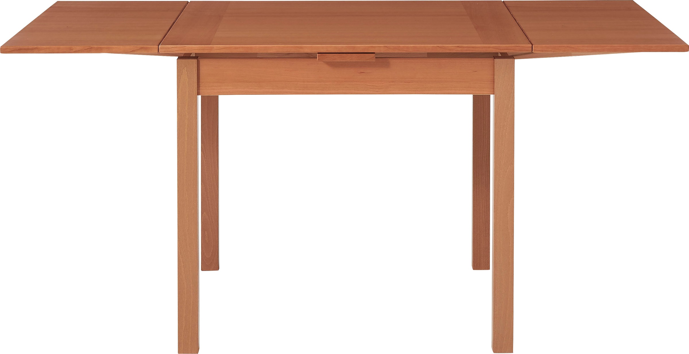 Esstisch HAMMEL FURNITURE "Basic Dinex, ausziehbar, mit Einlegeplatten - Furnier/Massivholz", rot (kirsche), B:90cm H:76cm T:90cm, Tischplatte: Furnier gebeizt und lackiert;Gestell: Massivholz, Tische, Esstisch, Furnier / Massivholz, in zwei Breiten, stab 3