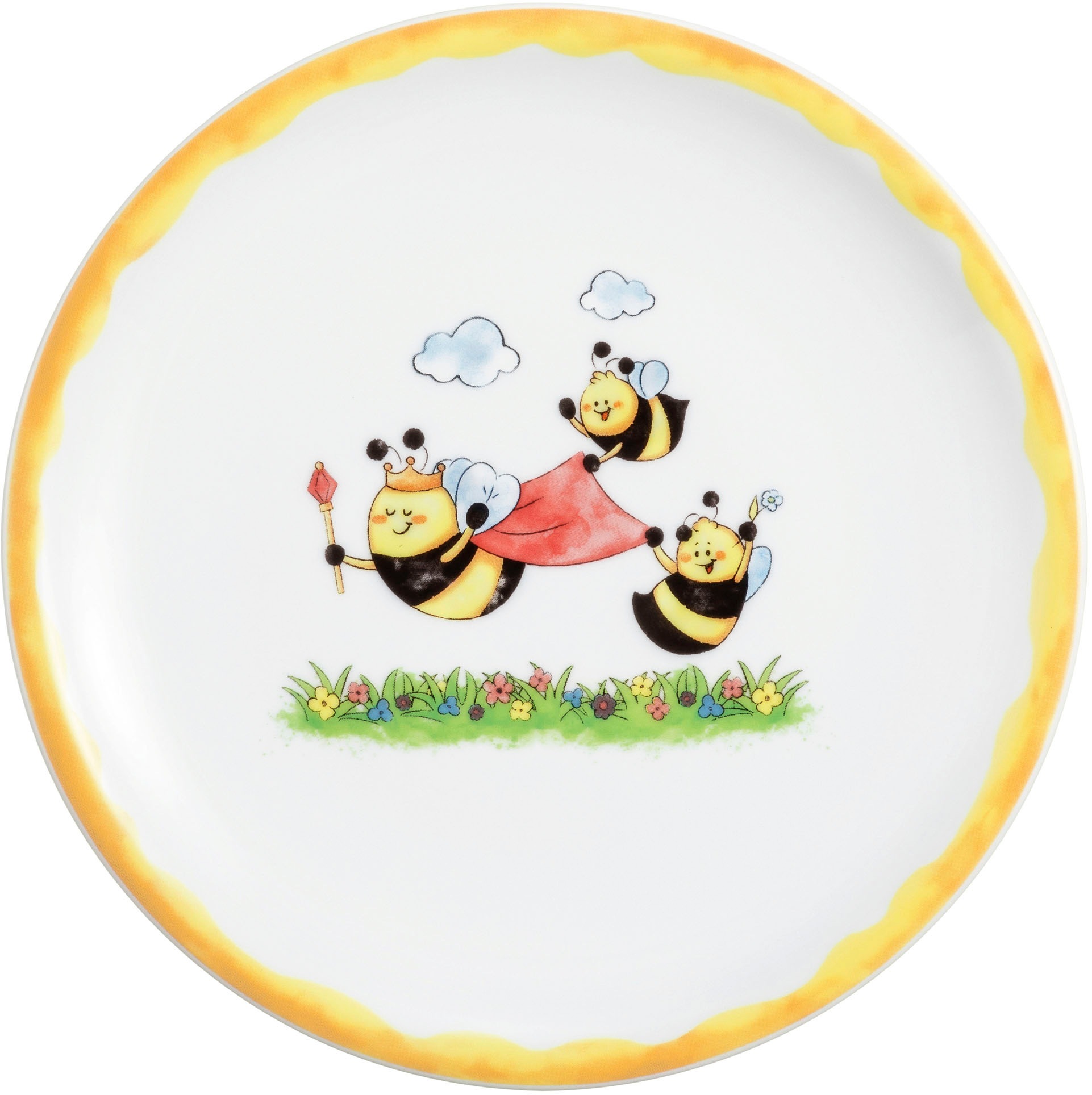 Seltmann Weiden Kindergeschirr-Set »Compact Fleißige Bienchen«, (Set, 3 tlg.), Teller, Schüssel, Becher, Made in Germany, 3 Teile, für 1 Person