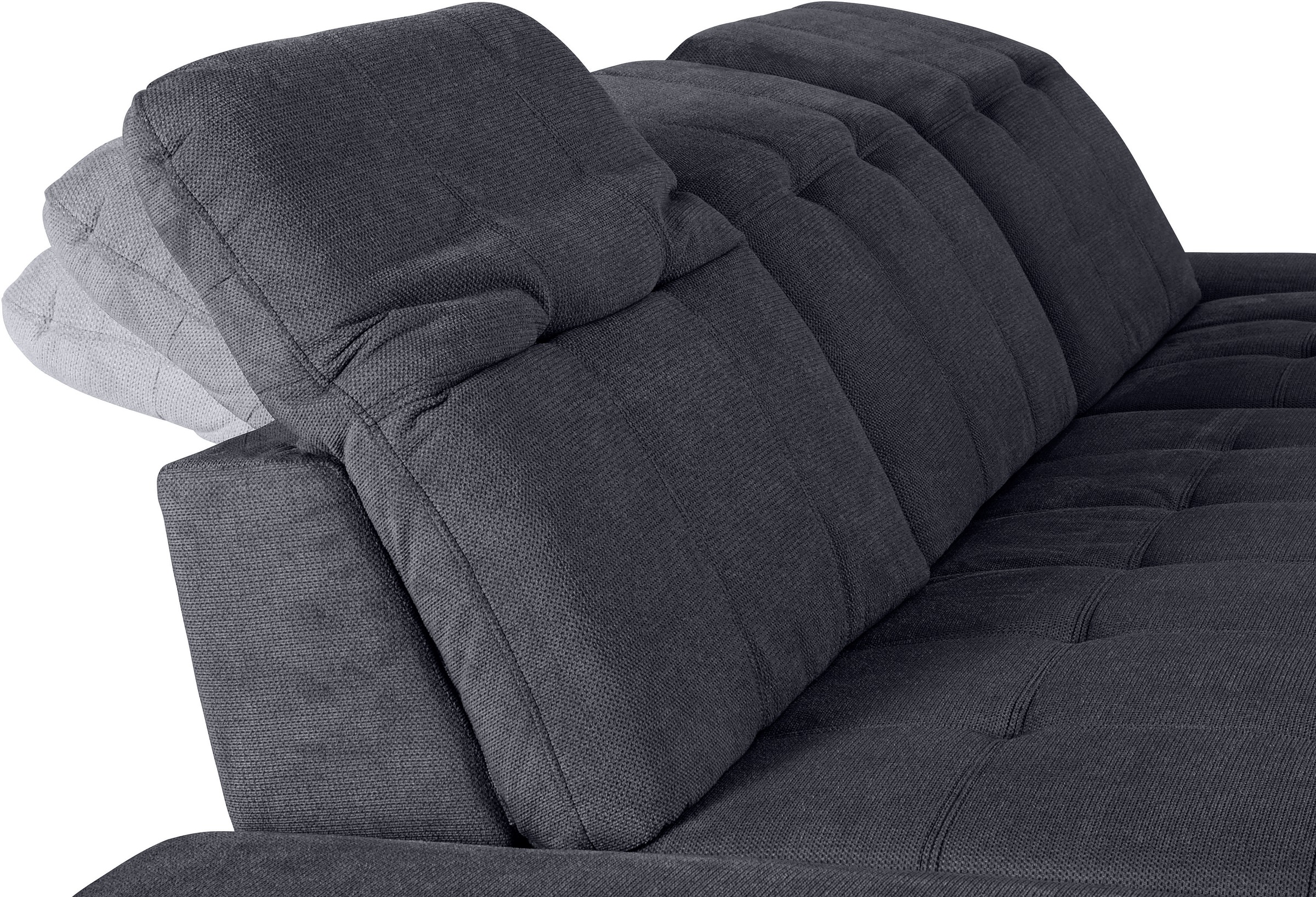 COTTA Ecksofa »Holiday L-Form mit Sitztiefen-, Armteil- und Kopfteilverstellung«, wahlweise mit Bettfunktion & Bettkasten