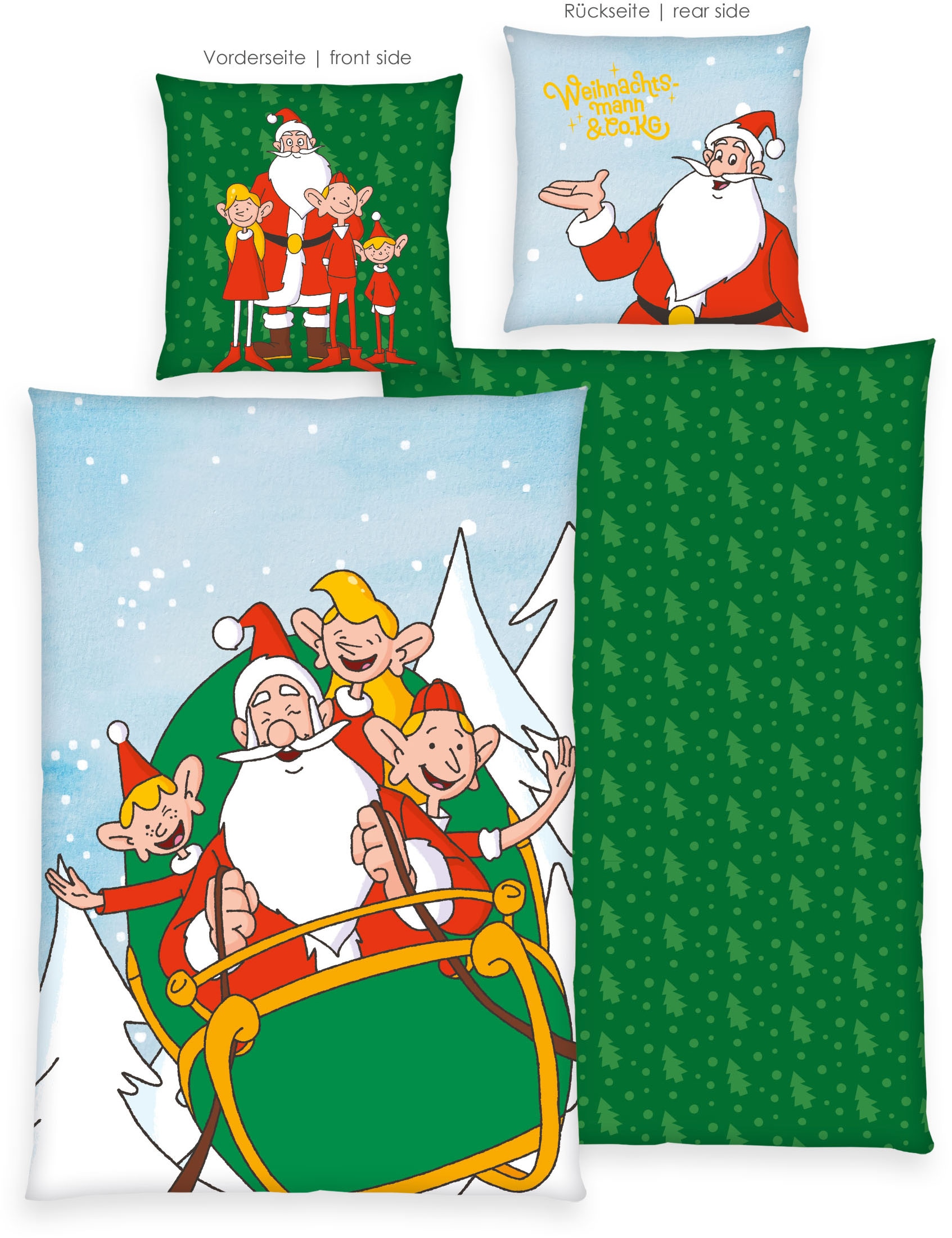 nicht definiert Bettwäsche »Weihnachtsmann Co. KG«, Wendebettwäsche