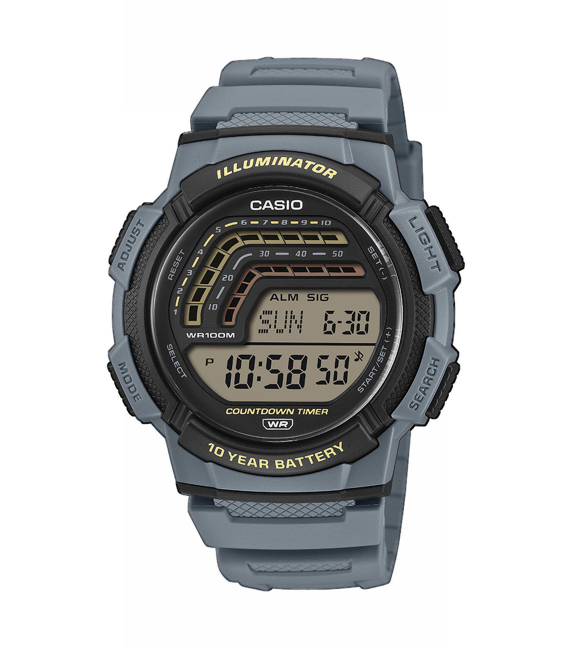 CASIO TIMELESS COLLECTION Chronograph Quarzuhr, Armbanduhr, Herrenuhr, digital, automatischer Kalender