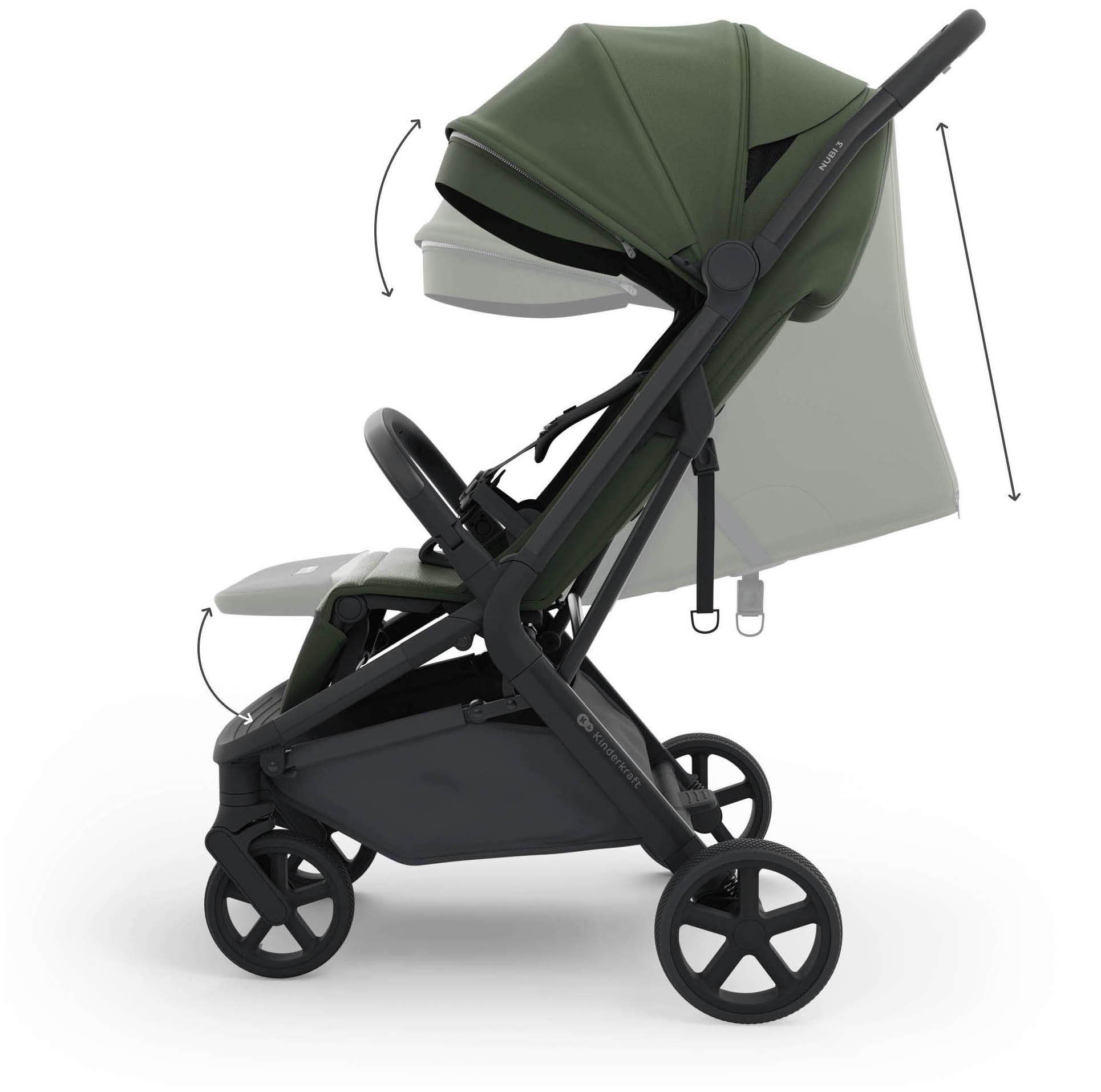 Kinderkraft Kinder-Buggy »NUBI 3« 22 kg