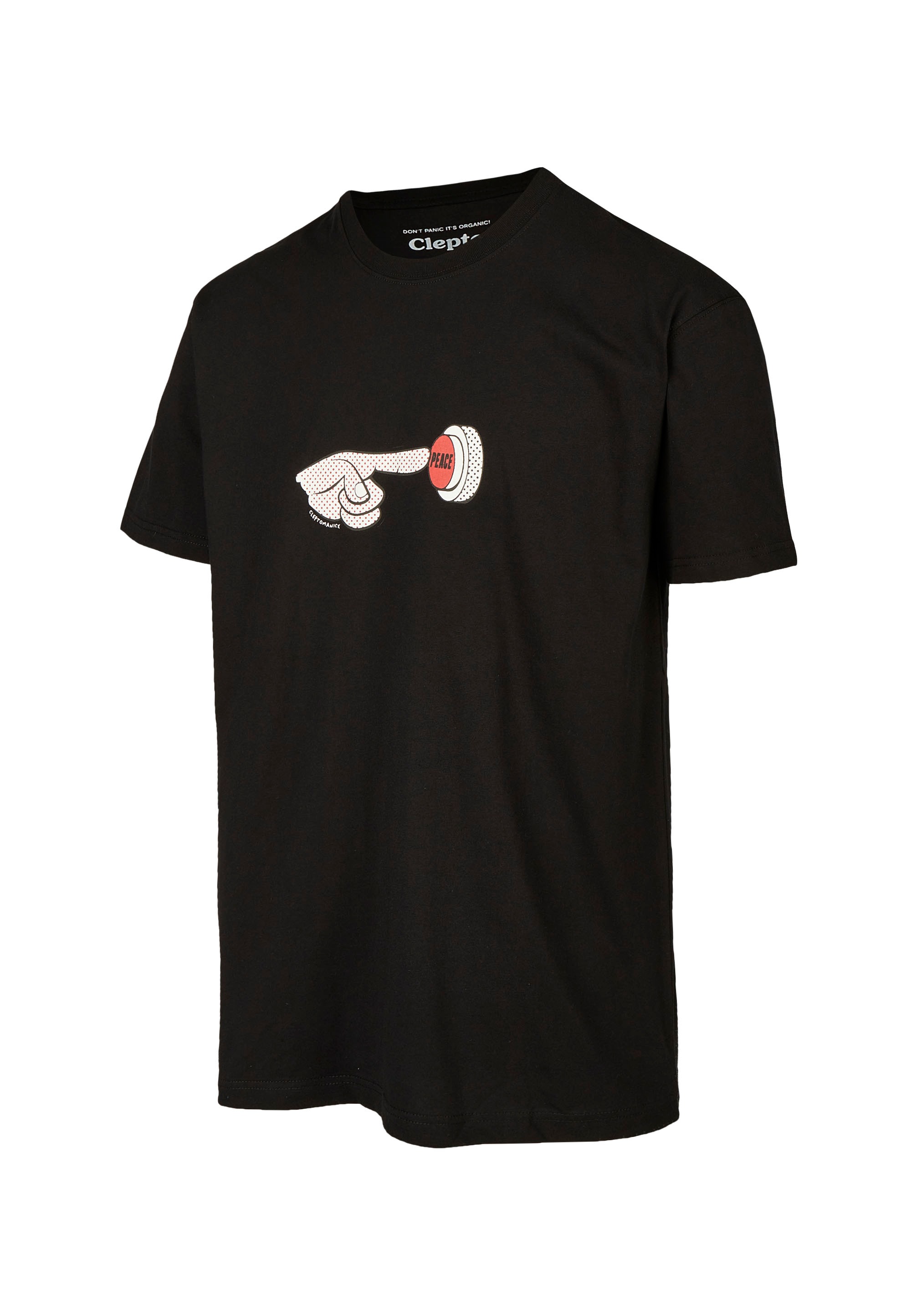 Cleptomanicx T-Shirt »Push the button«, mit trendigem Frontprint
