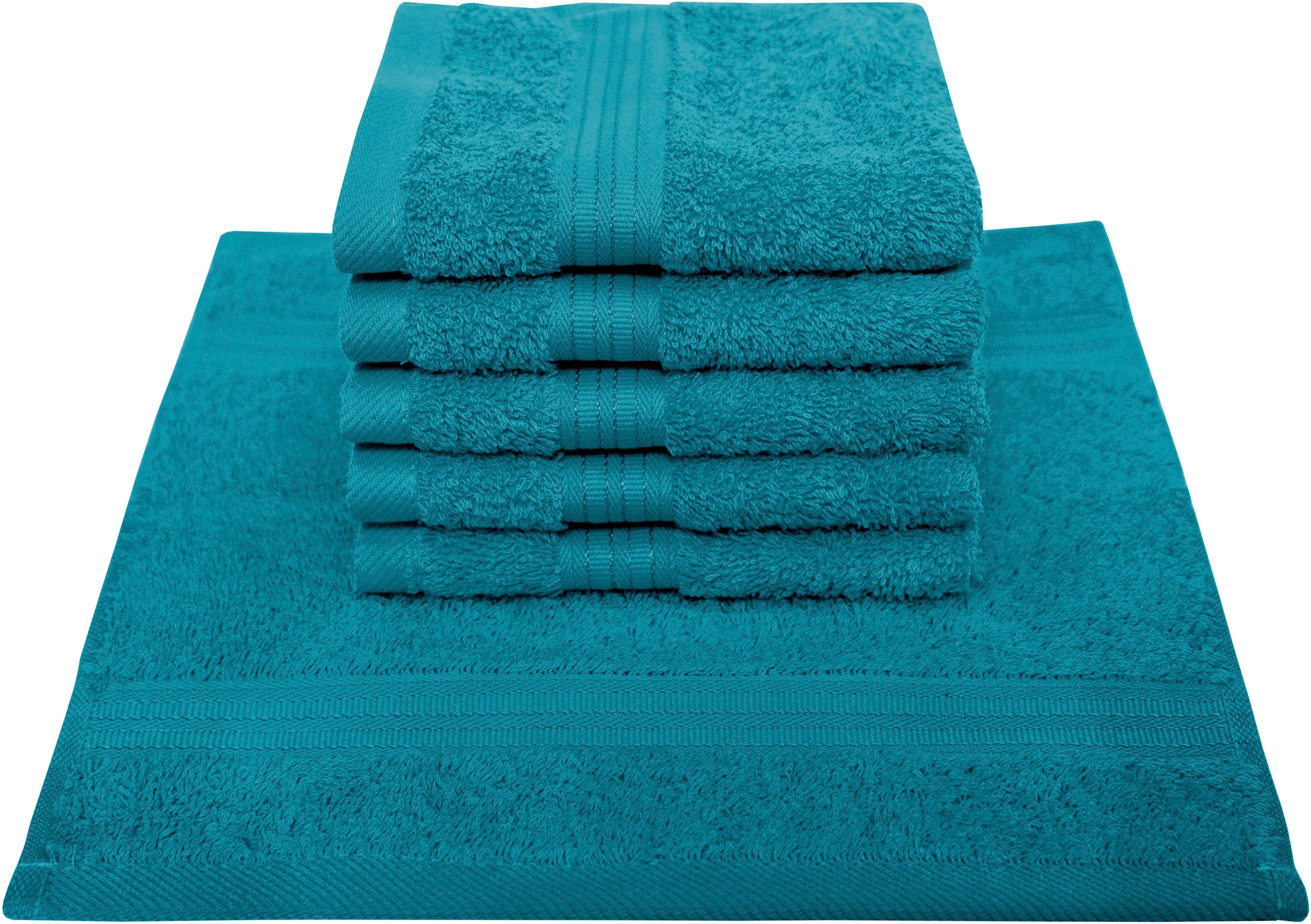 Seiftuch DYCKHOFF, B:30cm L:30cm, grün, Frottier, Waschlappen, "Siena", mit Bordüre