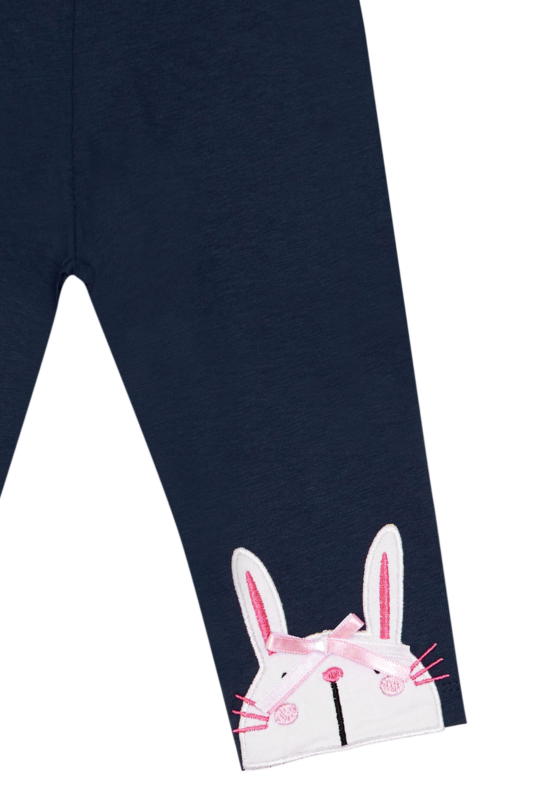 Denokids Hausanzug »Hello Rabbit«, (2 tlg.), mit Hasen Applikation