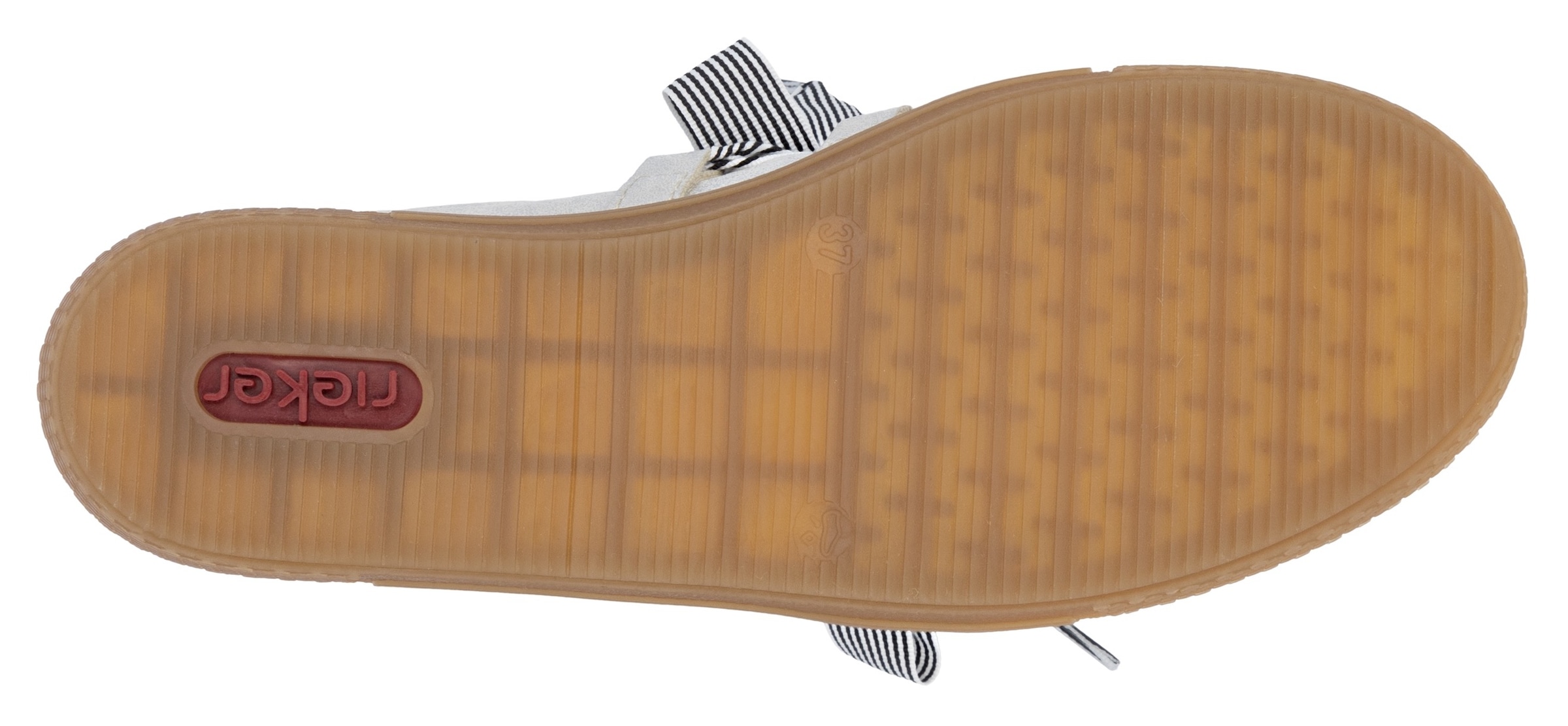 Rieker Slip-On Sneaker, Slipper, Halbschuh, Freizeitsneaker mit modischem Schnürelement