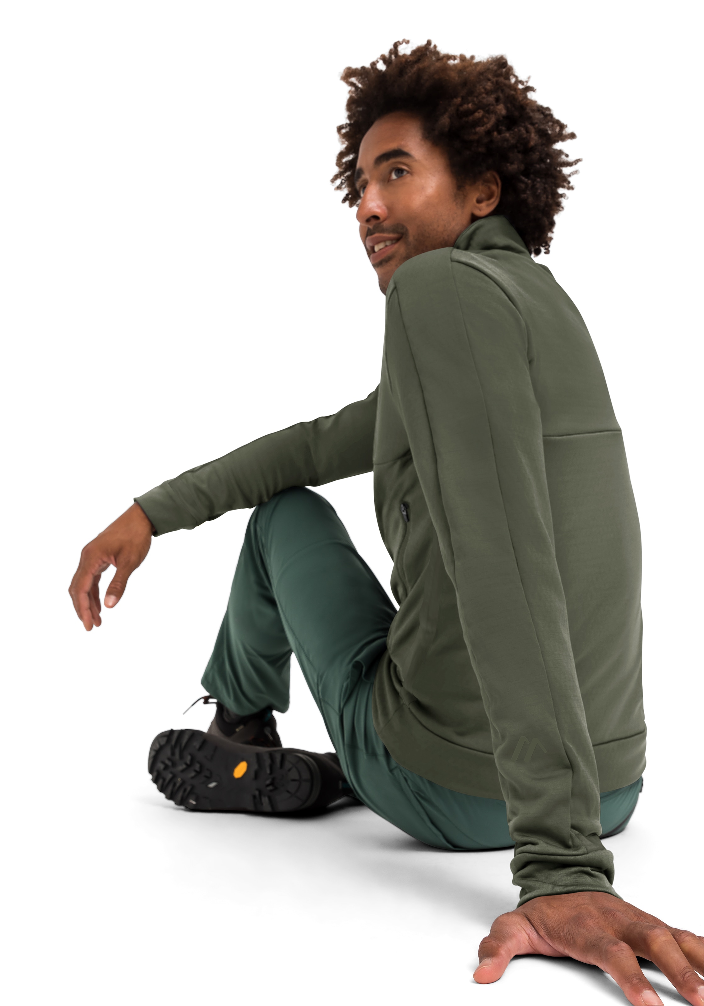 Maier Sports Funktionsshirt »Granni M«, Herren Midlayer-Jacke, atmungsaktiv und schnelltrocknend, Fleece-Jacke