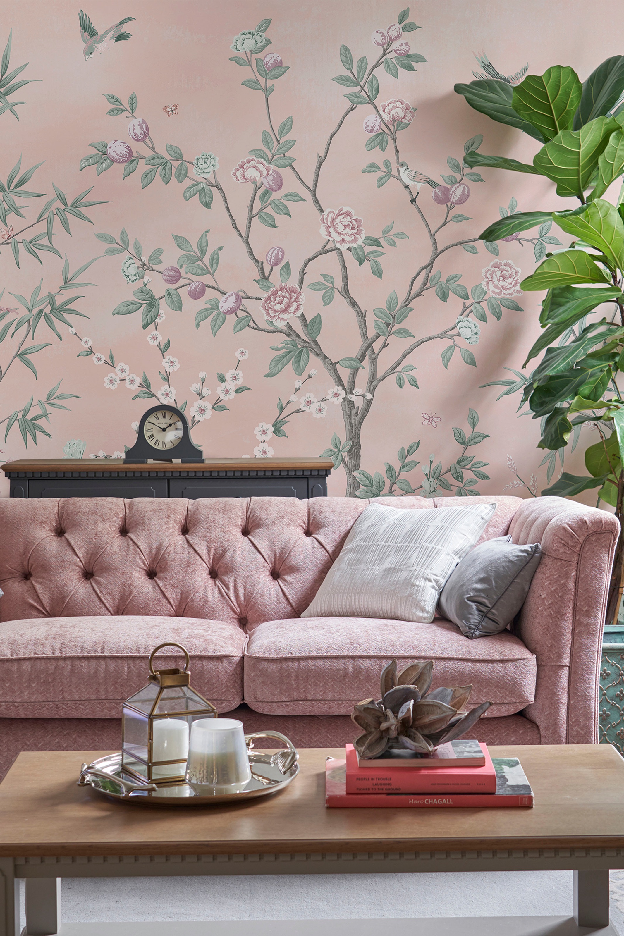 LAURA ASHLEY Vliestapete »Eglantine - Fototapete« FSC® zertifiziert, mit lebhaftem Druck, 2,8 Meter Länge