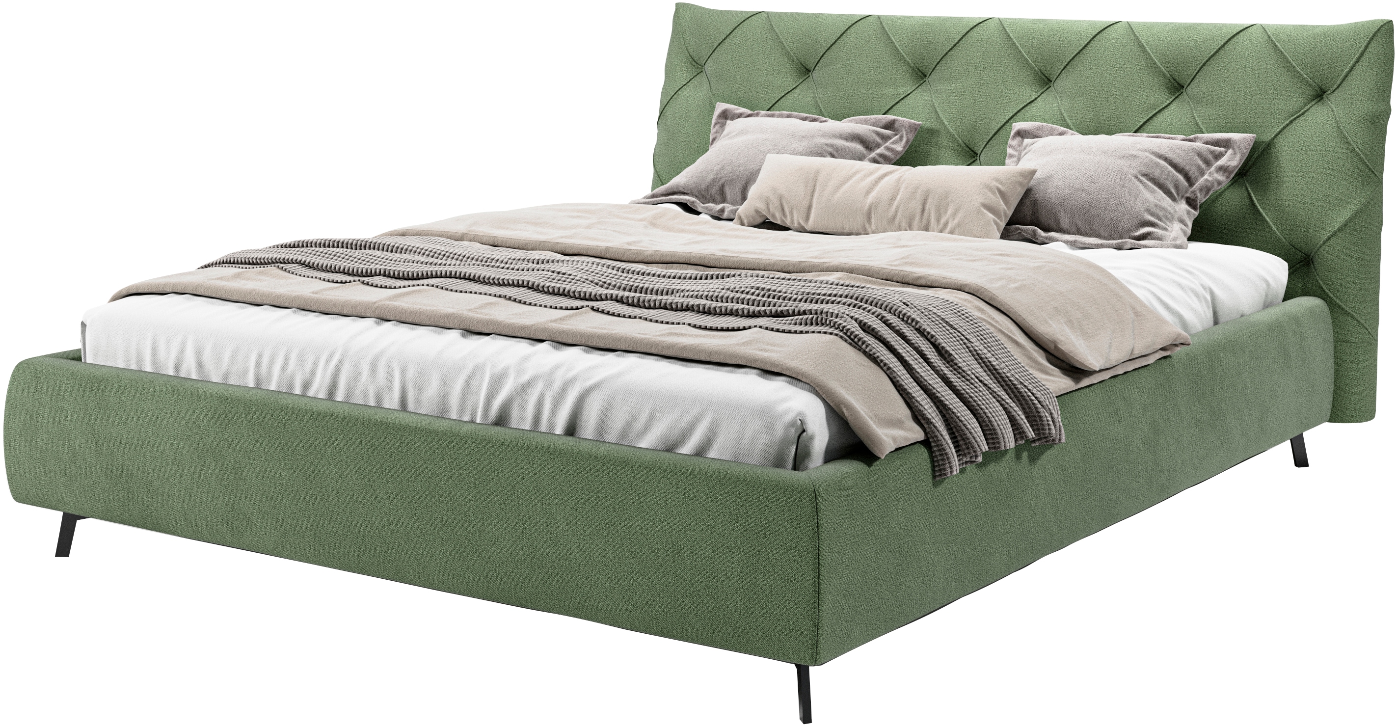 Home affaire "Elloree, in 4 Breiten bis 200cm, auch in Leder" Kopfteilhöhe 105 cm, belastbar bis 280 kg, auch in Überlänge 220cm