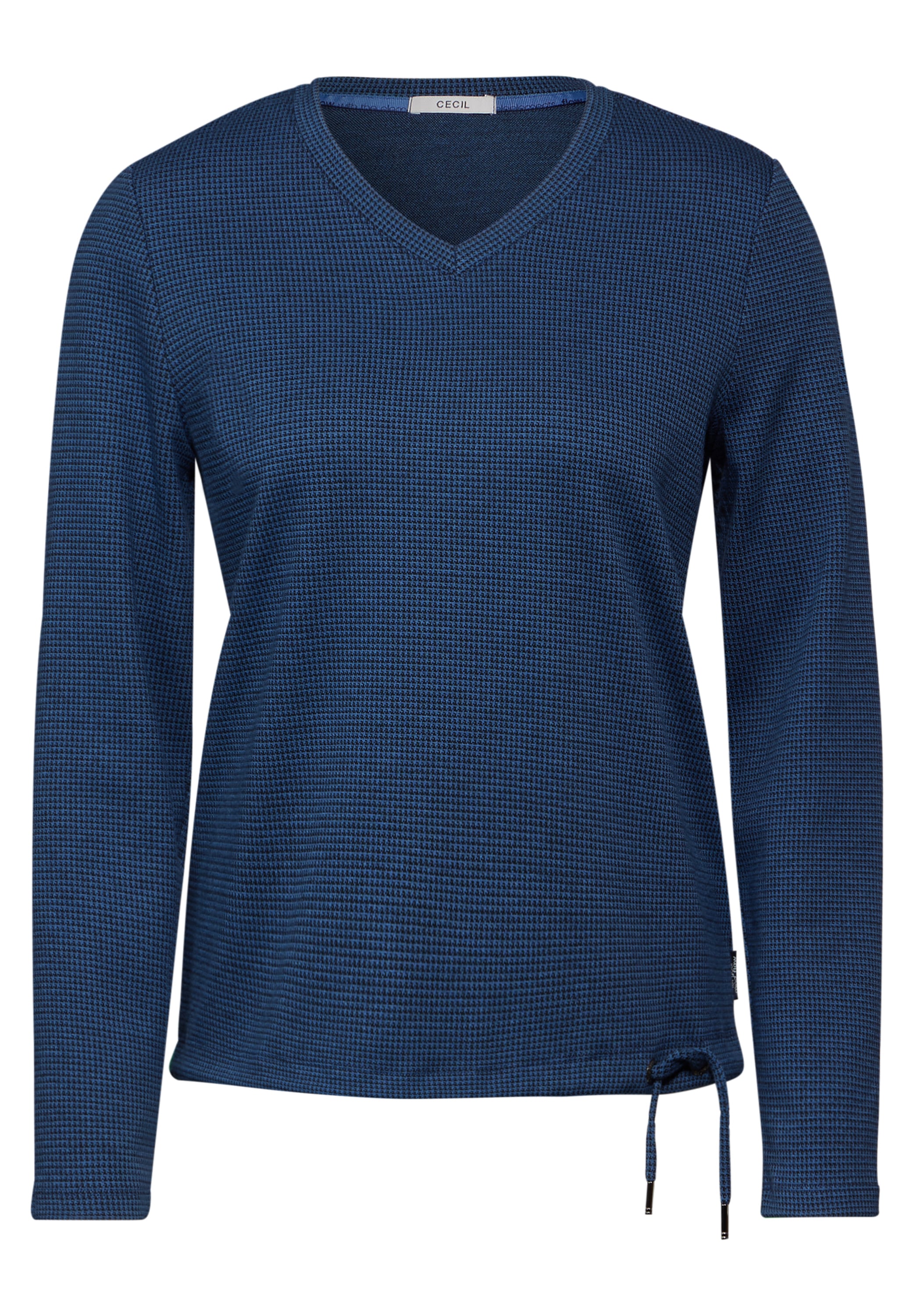 Cecil Langarmshirt, mit Materialmix