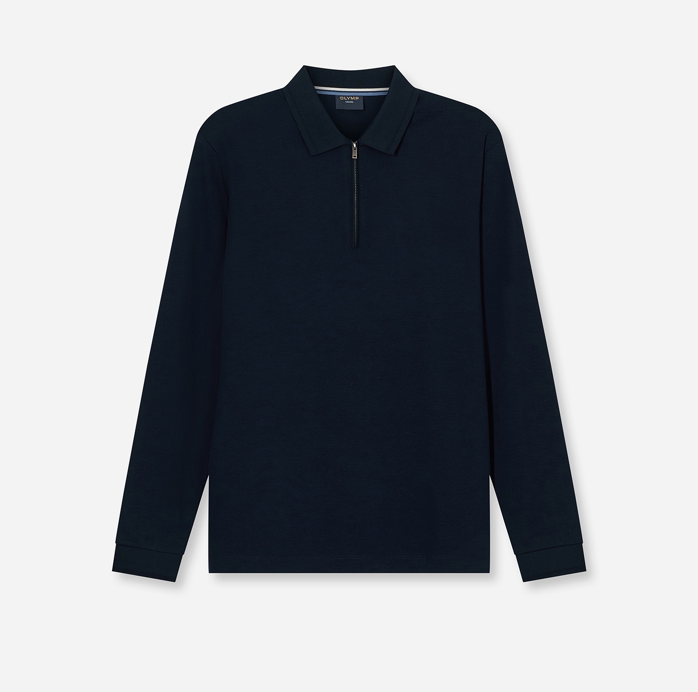 OLYMP Langarm-Poloshirt unifarben, Polokragen, regular fit, günstig online kaufen
