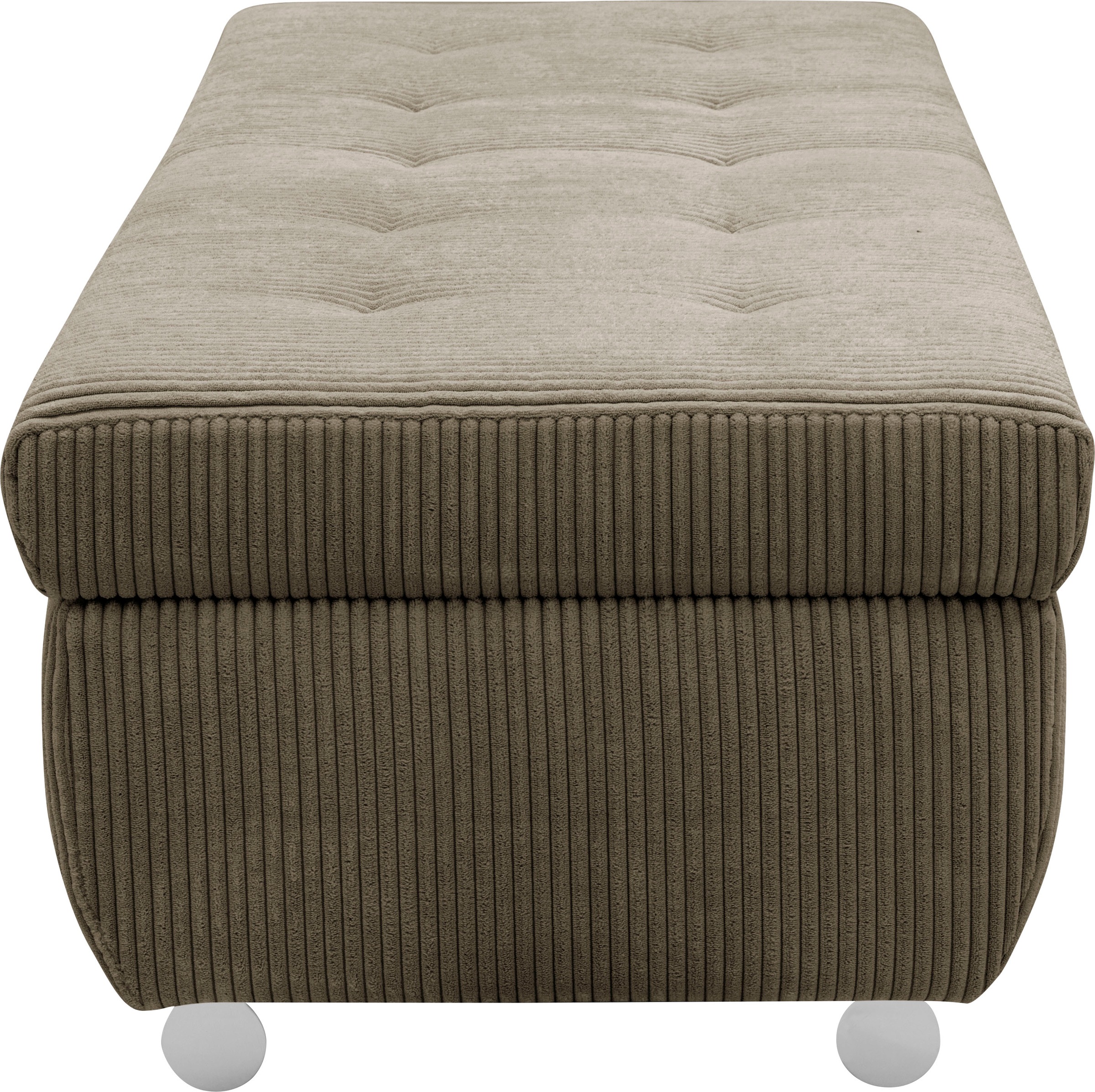 Thumbnail - DOMO collection Hocker "Treviso XXL: B/T/H: 161/60/41 cm" mit Stauraum, auch in Cord, passend zur Serie, moderne Steppun...