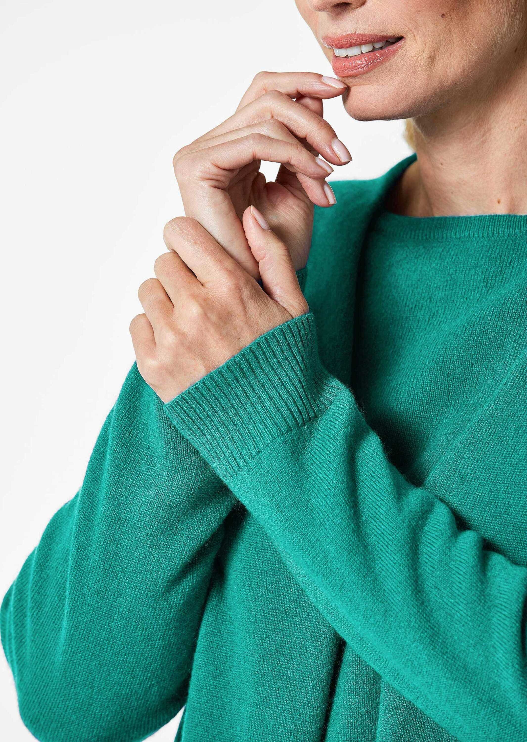 GOLDNER Strickjacke »Kurzgröße Langarm Feinstrick-Cardigan«