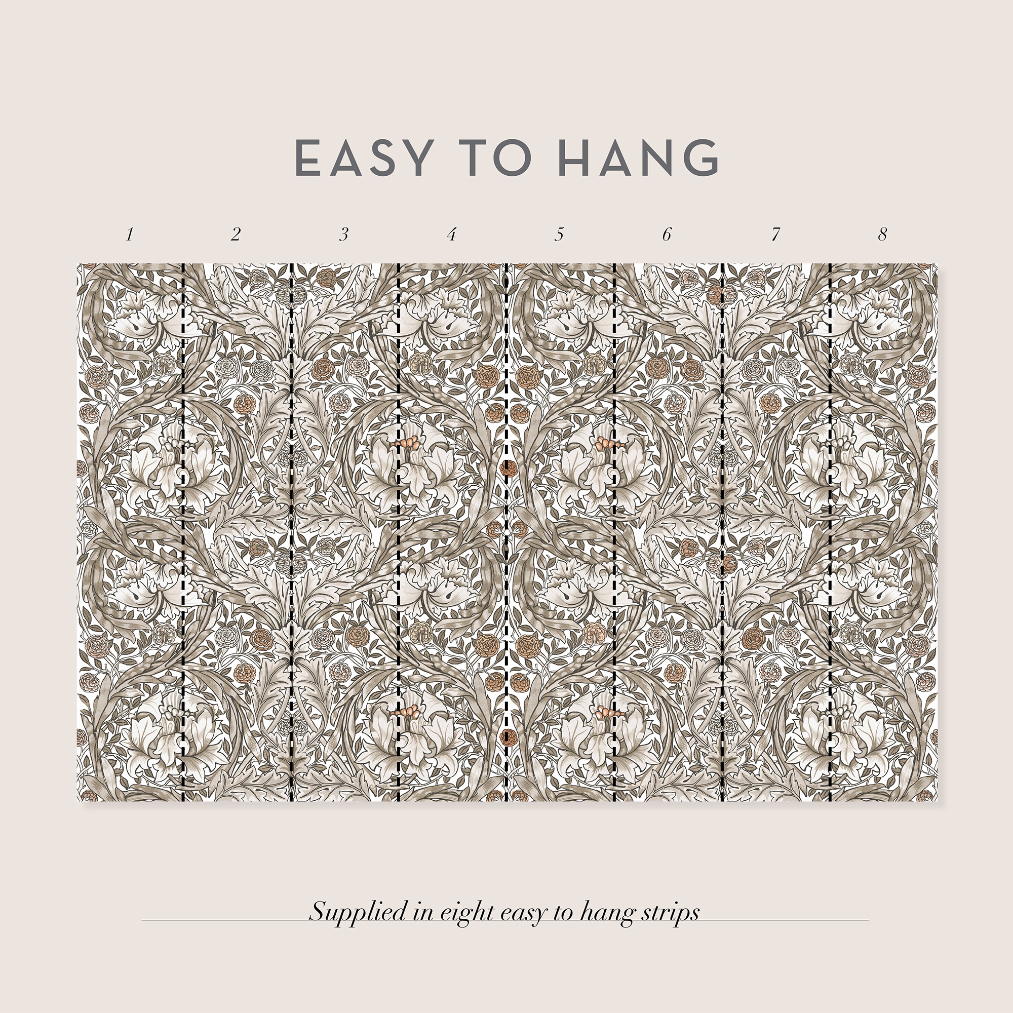 Thumbnail - WILLIAM MORRIS AT HOME Vliestapete "African Marigold" Retro glatt 10mx52cm (ca. 5m2)