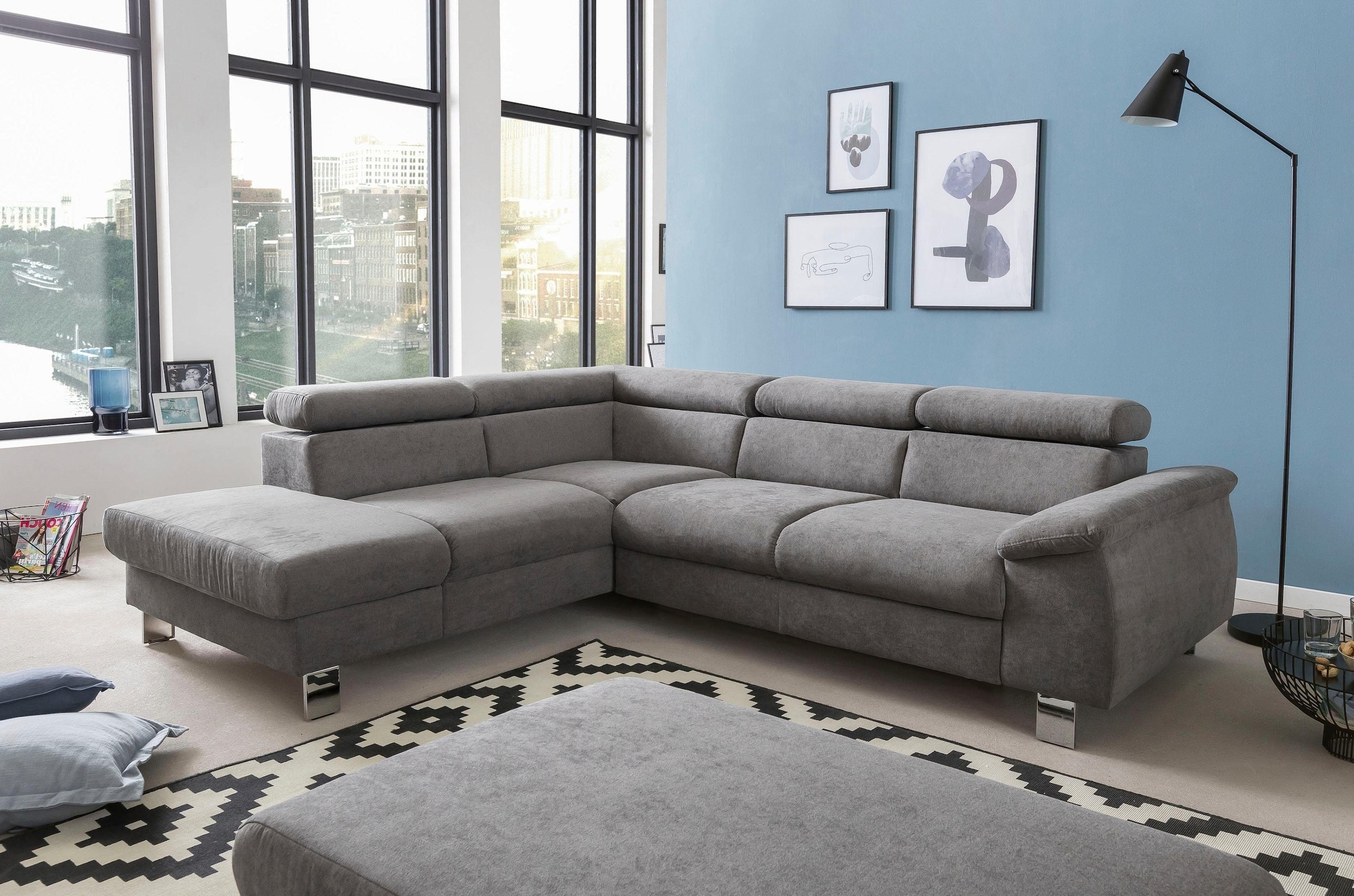 COTTA Polstergarnitur "Komaris L-Form", (Set), Set bestehend aus: Ecksofa m günstig online kaufen