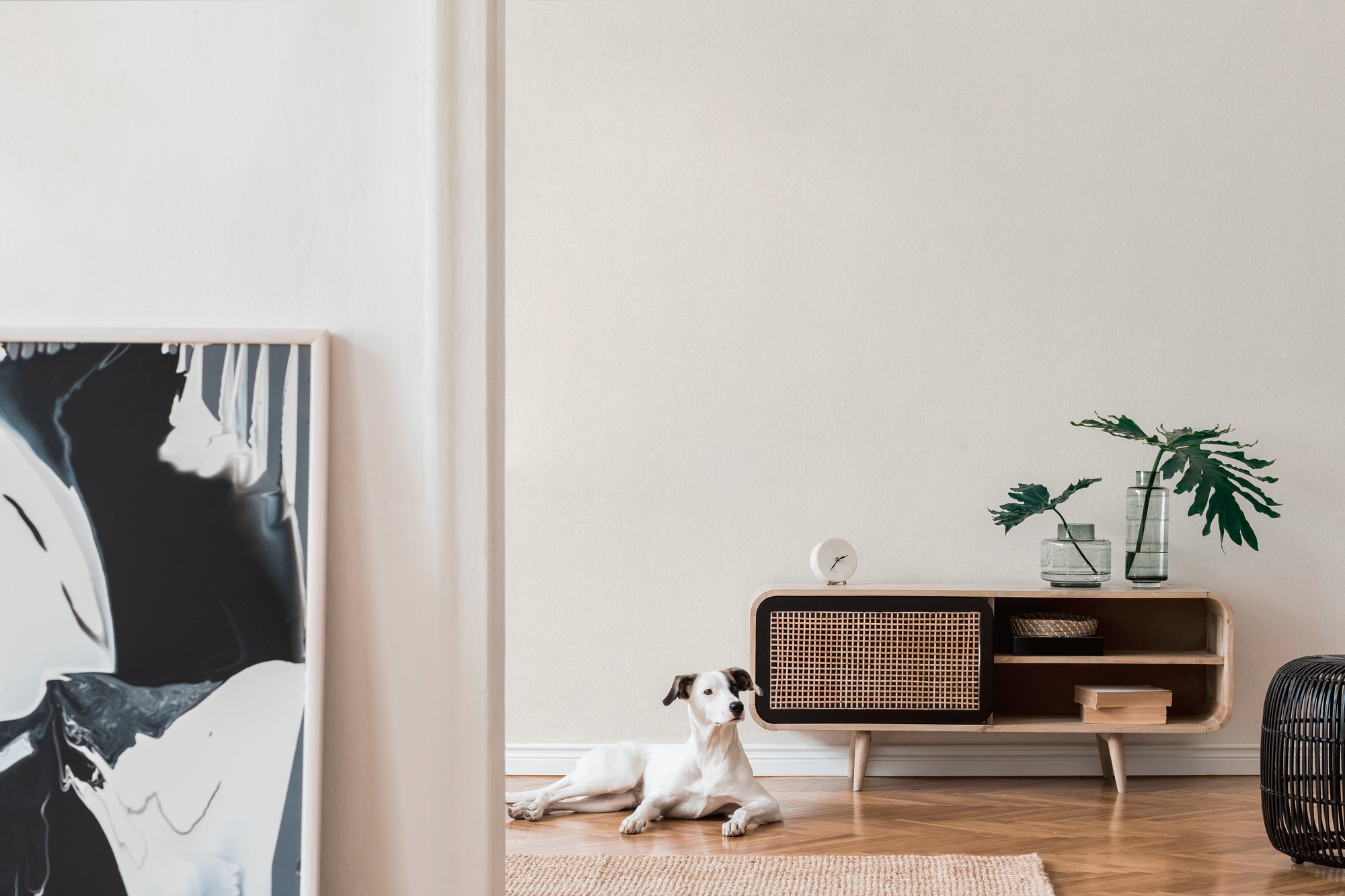 A.S. Création Vliestapete »Attractive 2 Mustertapete«, matt-gemustert-neutral, Unitapete glatt Hellgrau einfarbig Tapeten Wohnzimmer modern Design