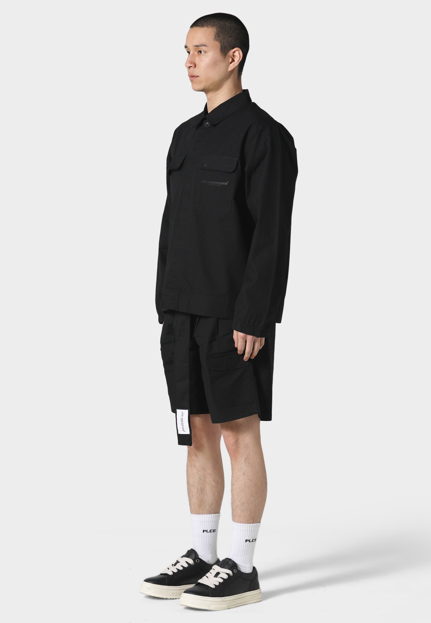 Irasuto Studios Cargoshorts »Irasuto Studios RIP STOP PLEATED SHORTS«