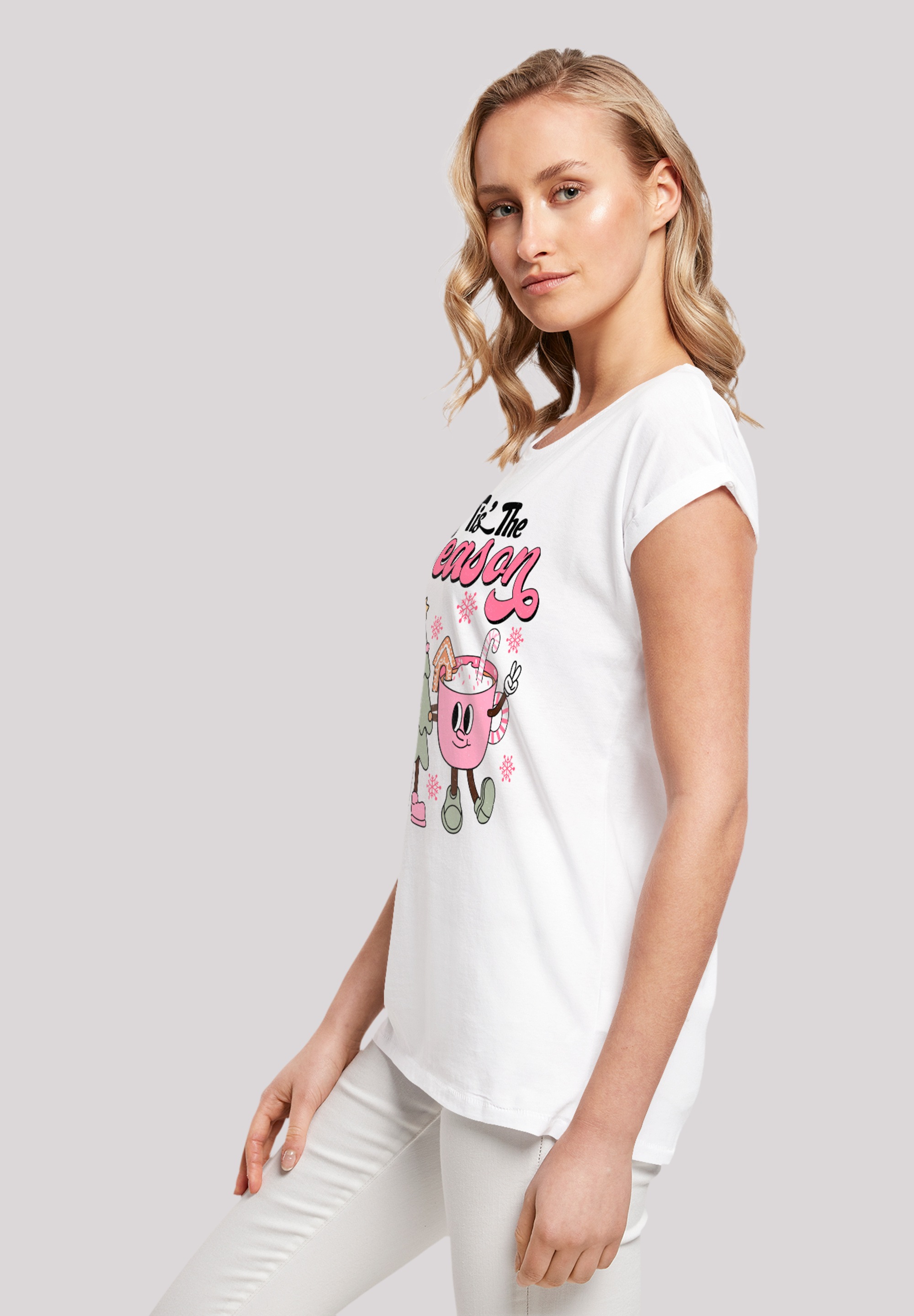 F4NT4STIC T-Shirt »Tis The Season Tree Cocoa«, Premium Qualität, Weihnachts-Kollection
