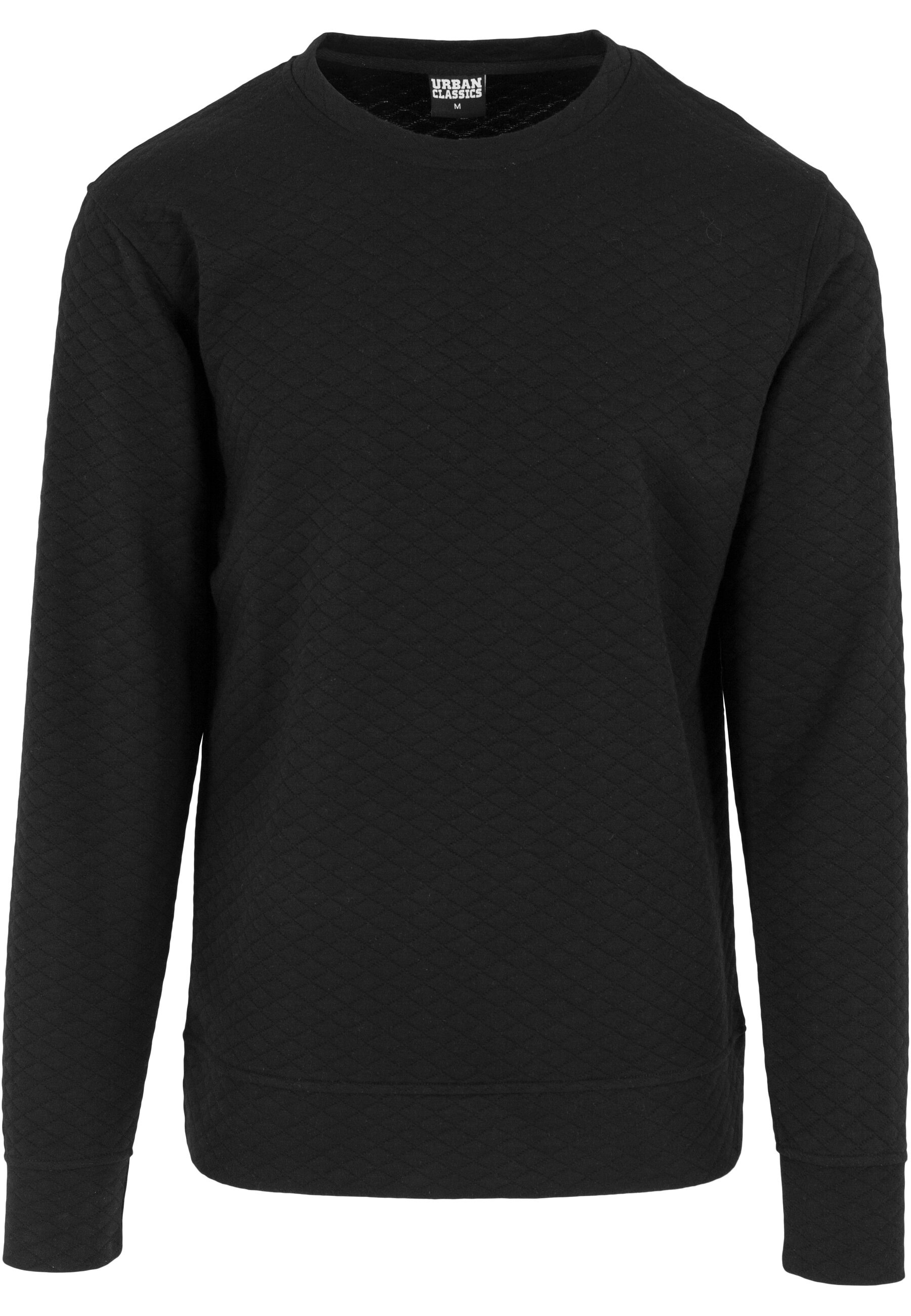 URBAN CLASSICS Rundhalspullover "Urban Classics Herren Diamond Quilt Crewneck"