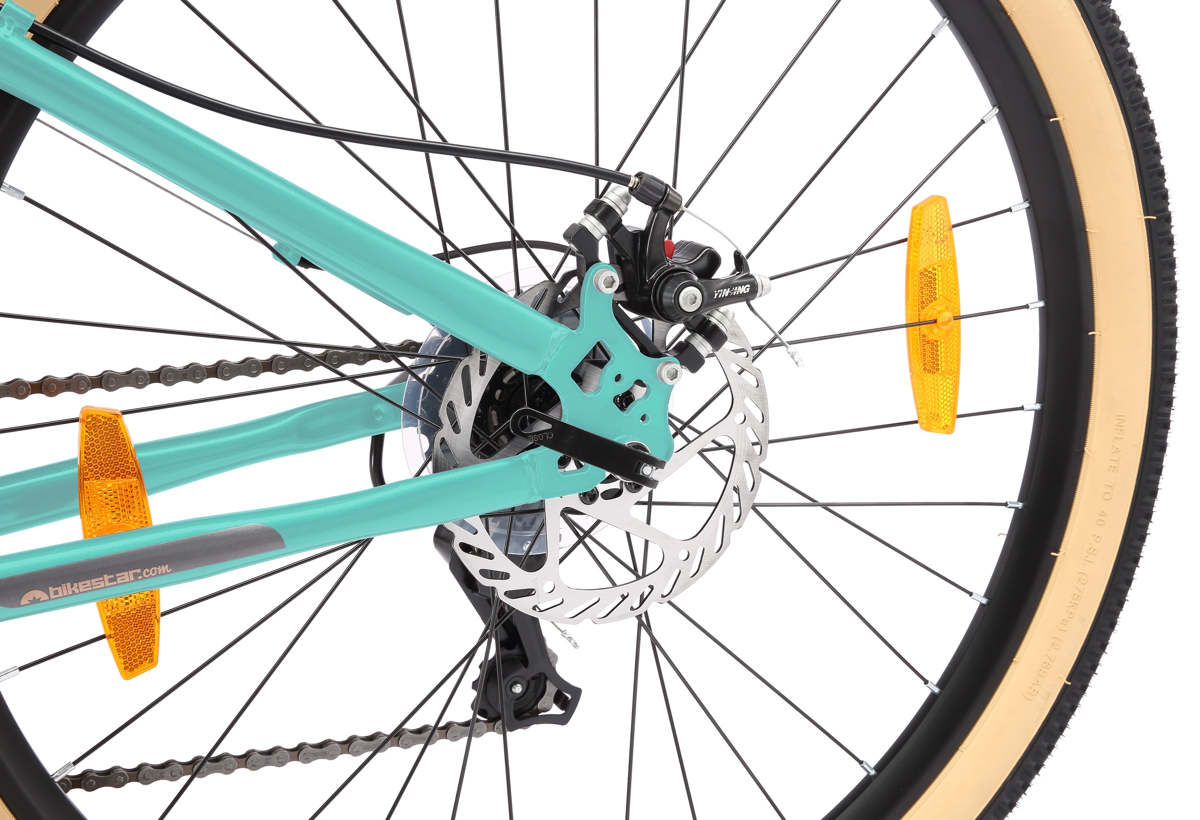 Bikestar Mountainbike 21 Gang Shimano RD-TY300 Schaltwerk Kettenschaltung für Damen und Herren, Kettenschaltung