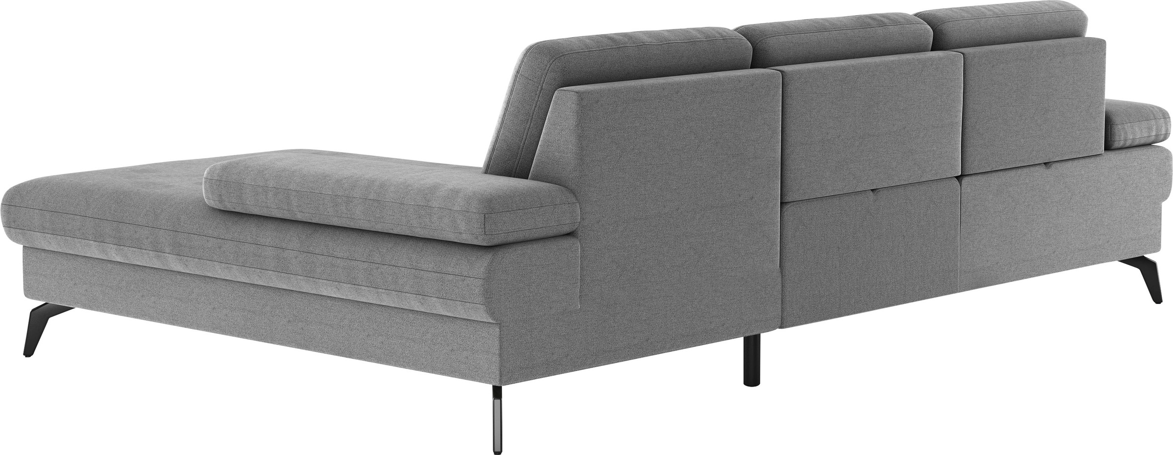 sit&more Ecksofa »Morris L-Form, inkl. Sitztiefenverstellung«, wahlweise mit Armteilverstellung, Bettfunktion & Bettkasten