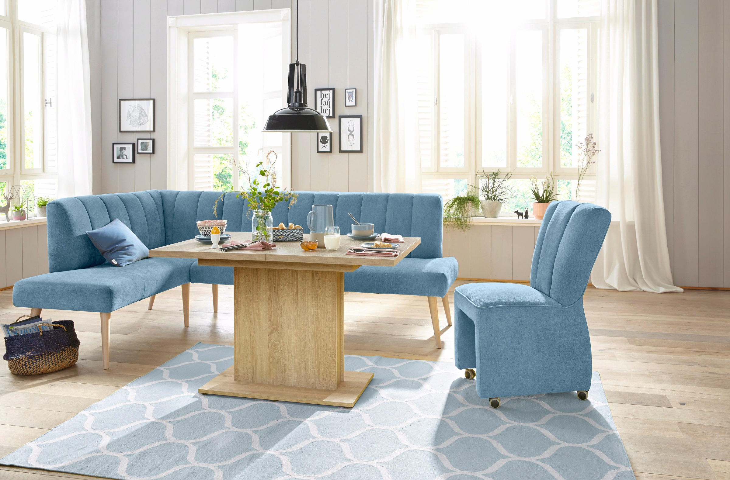 exxpo - sofa fashion Sessel »Costa, Loungesessel, Hochlehnsessel, auf Rollen, Komfortsitzhöhe 53cm«, kompakt und bequem, Breite 52 cm