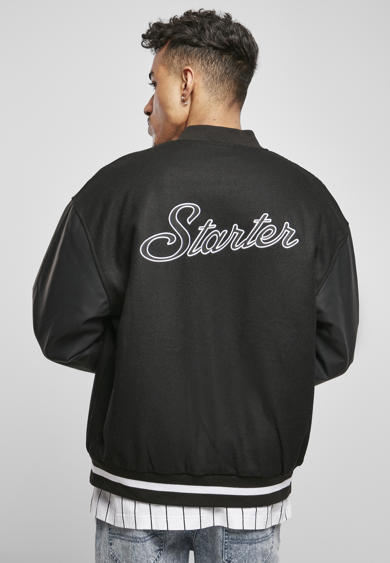 Starter Black Label Allwetterjacke »Starter Black Label Herren Starter Script College Jacket«, (1 St.), ohne Kapuze