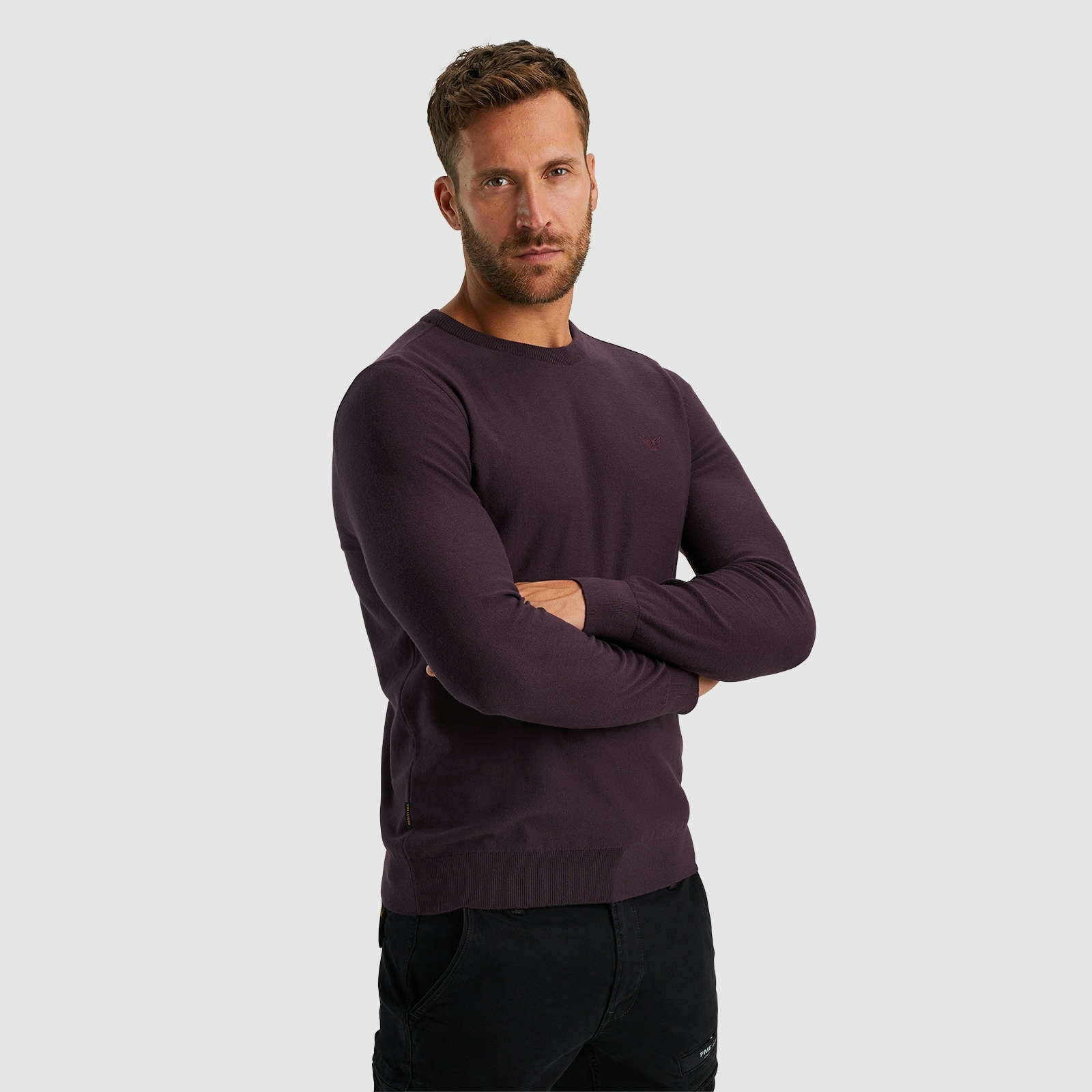PME LEGEND Strickpullover, mit Logostickerei