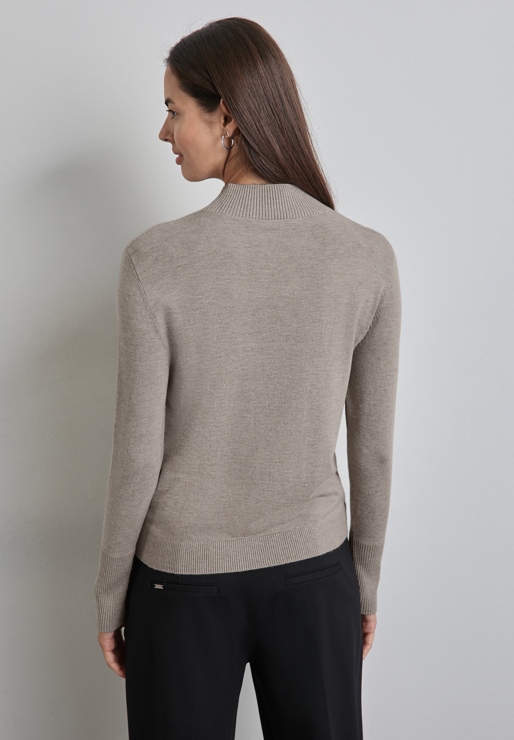 STREET ONE Strickpullover, aus softem Materialmix